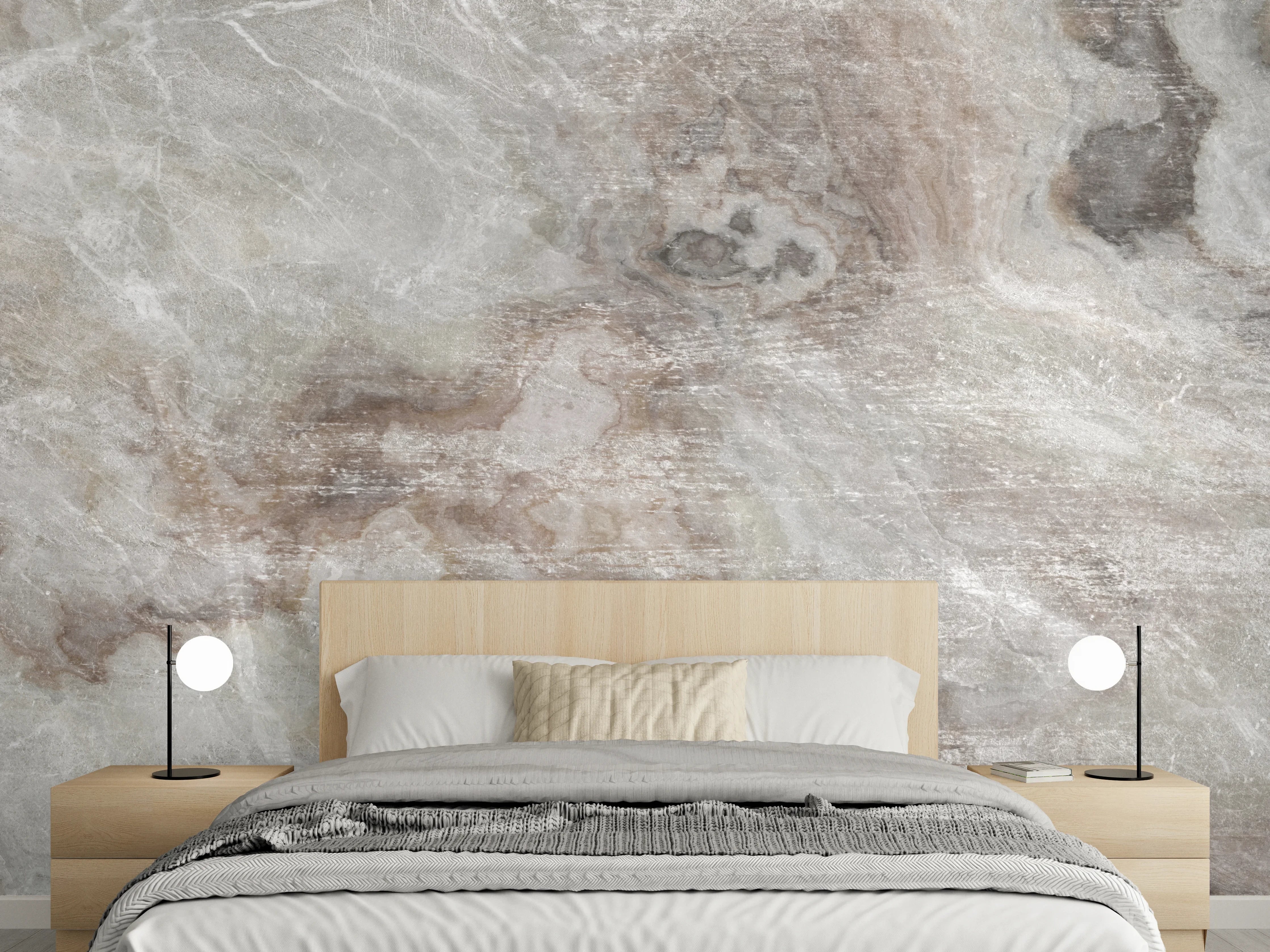 Wandverkleidung Schlafzimmer - Abstrakte Marmor Stein Textur