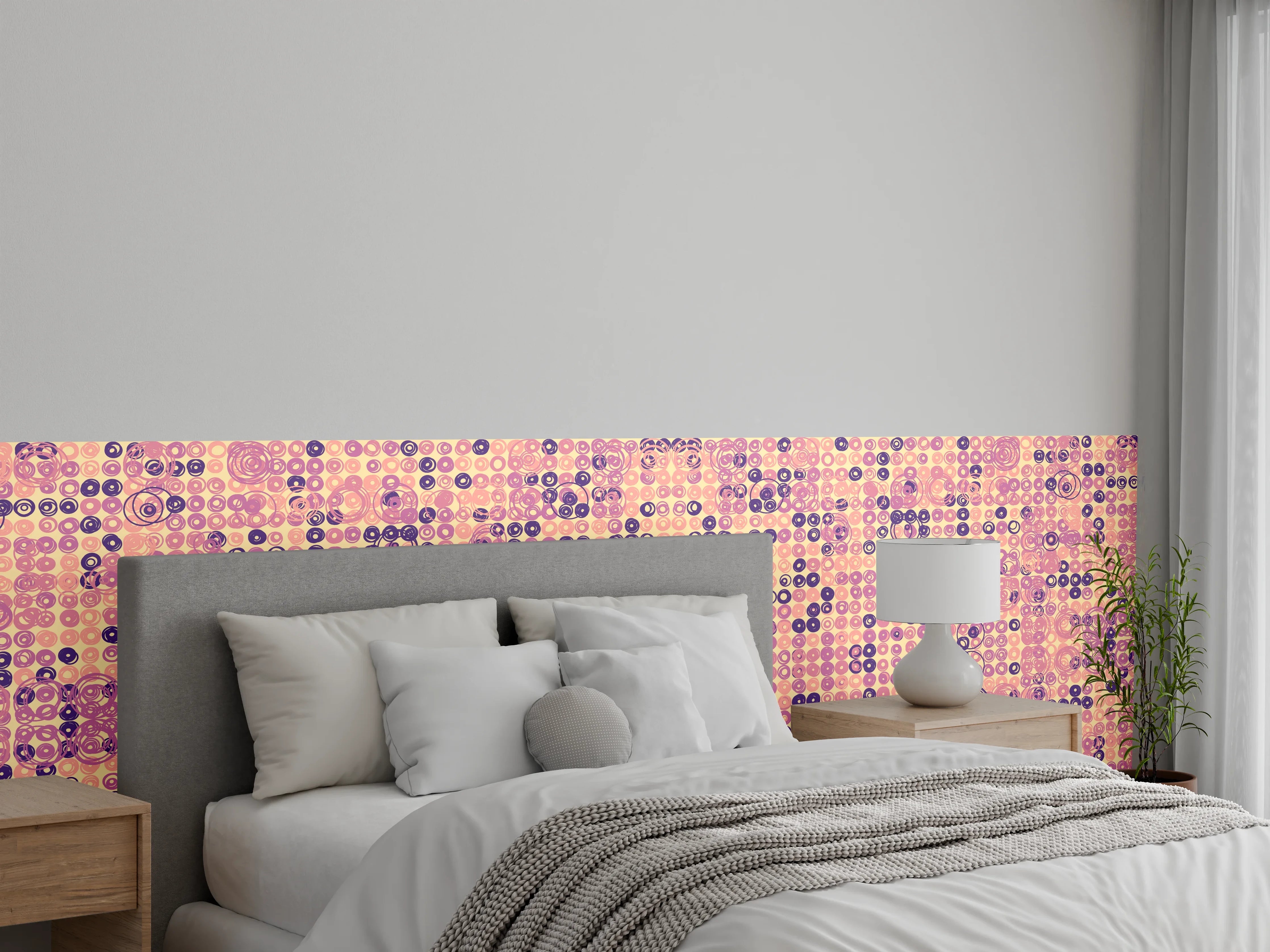 Wandverkleidung Schlafzimmer - Abstrakte Musterfarbkomposition