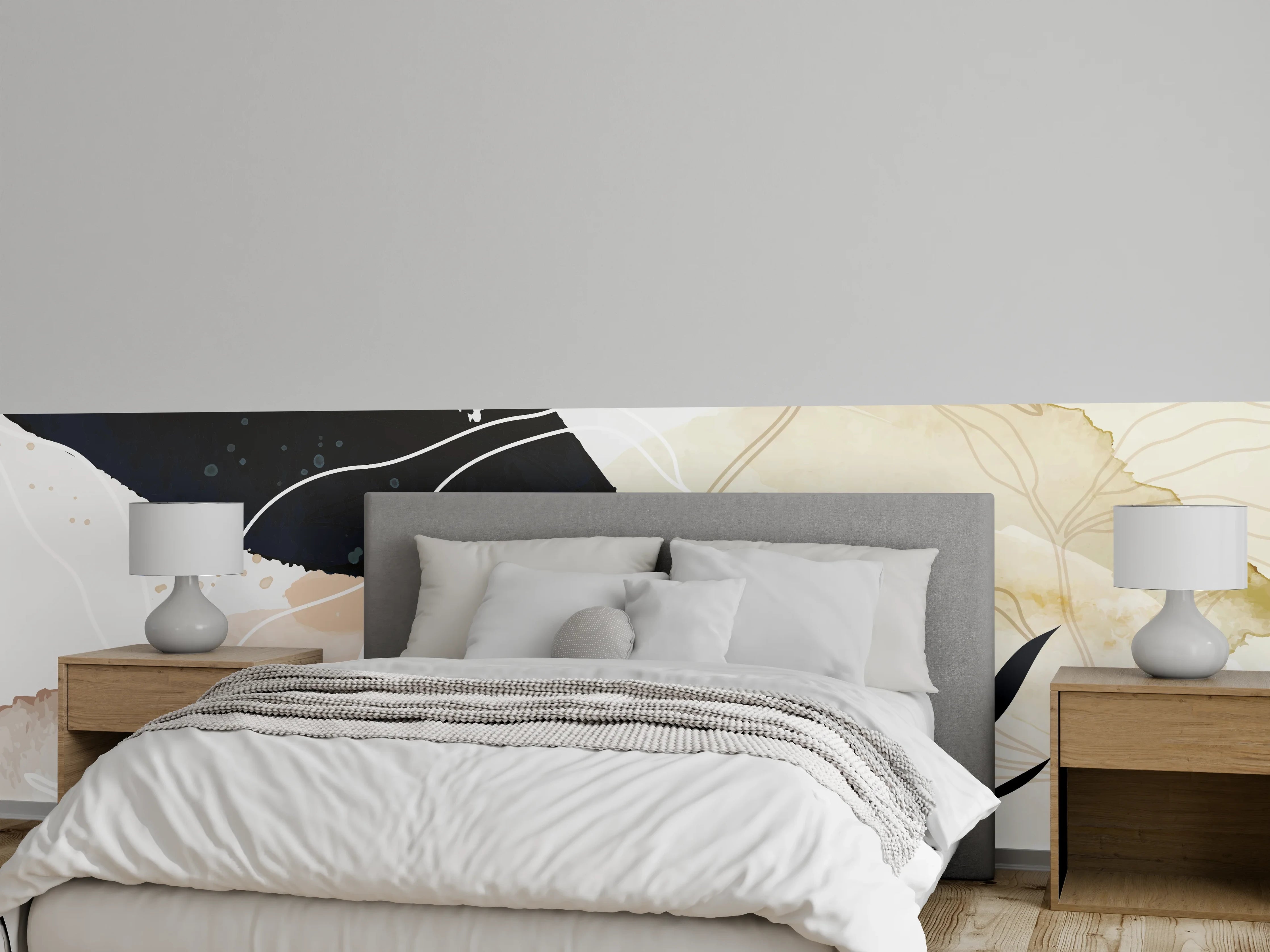 Wandverkleidung Schlafzimmer - Abstrakte Natur Kunst