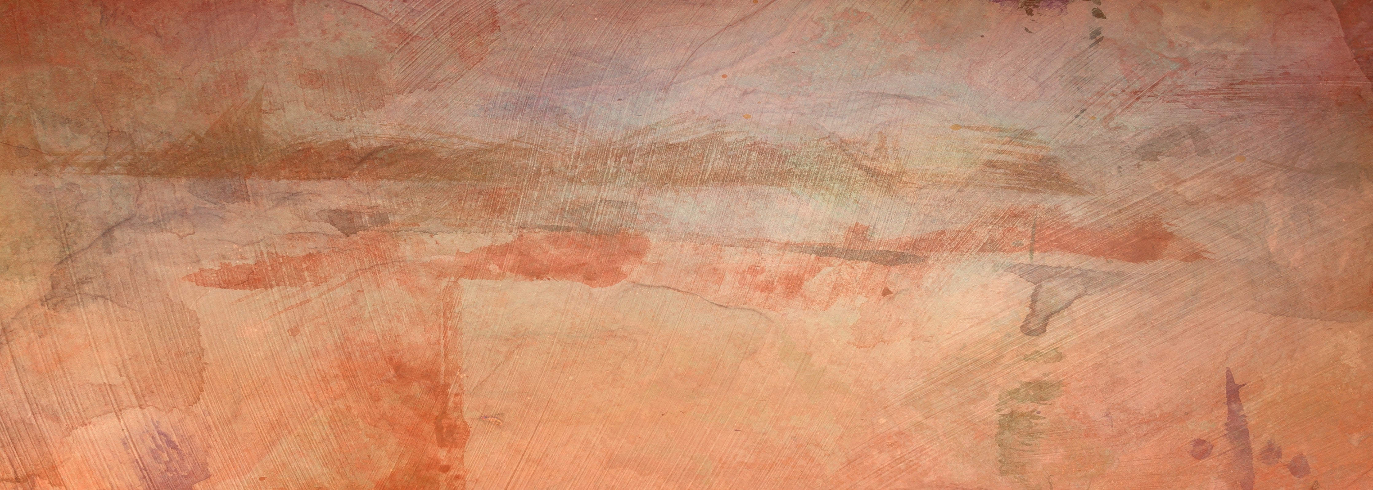 Wandverkleidung Schlafzimmer-Abstrakte Sandlandschaft in Braun-Orange