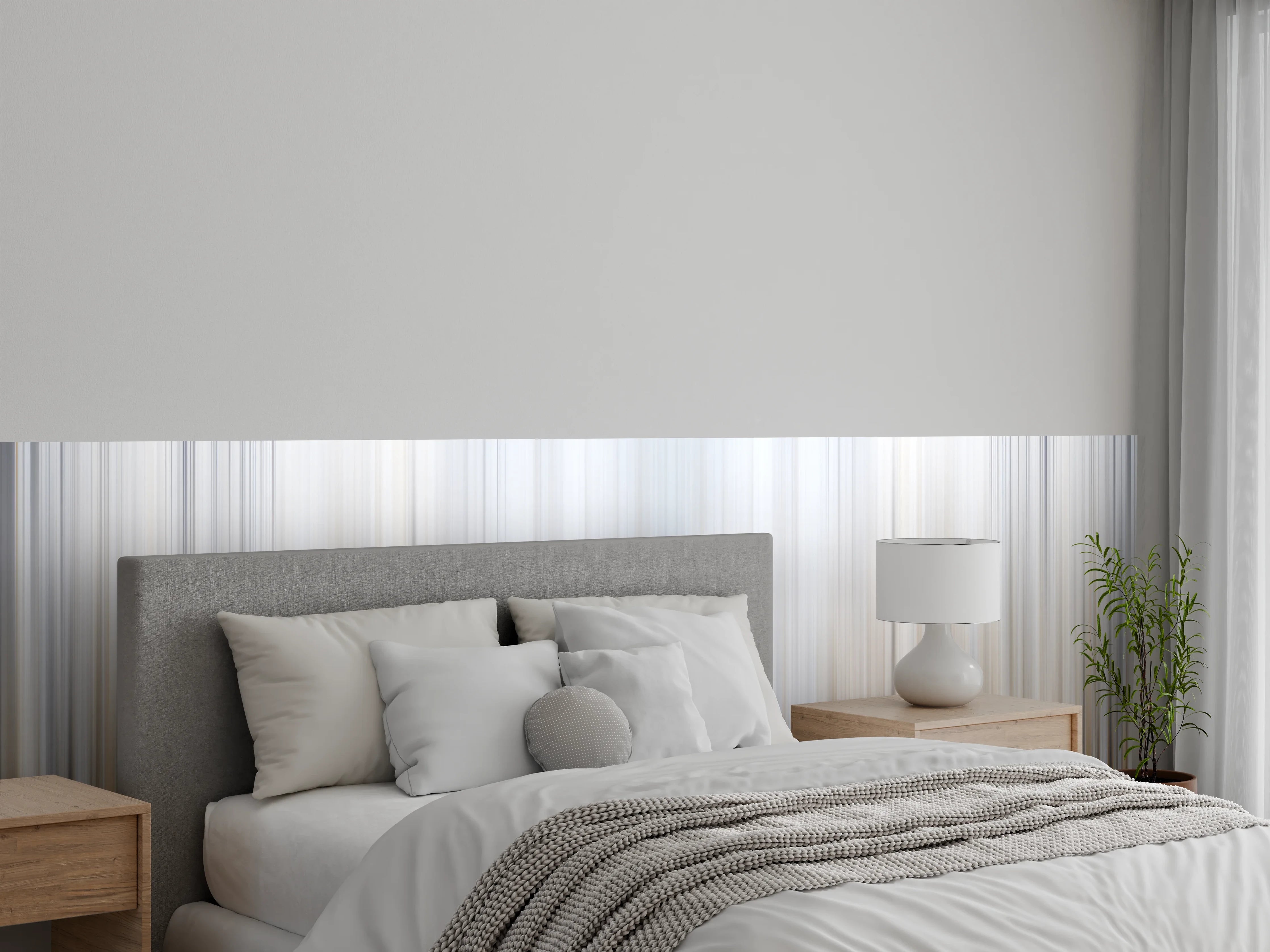 Wandverkleidung Schlafzimmer - Abstrakte Vertikale Linien