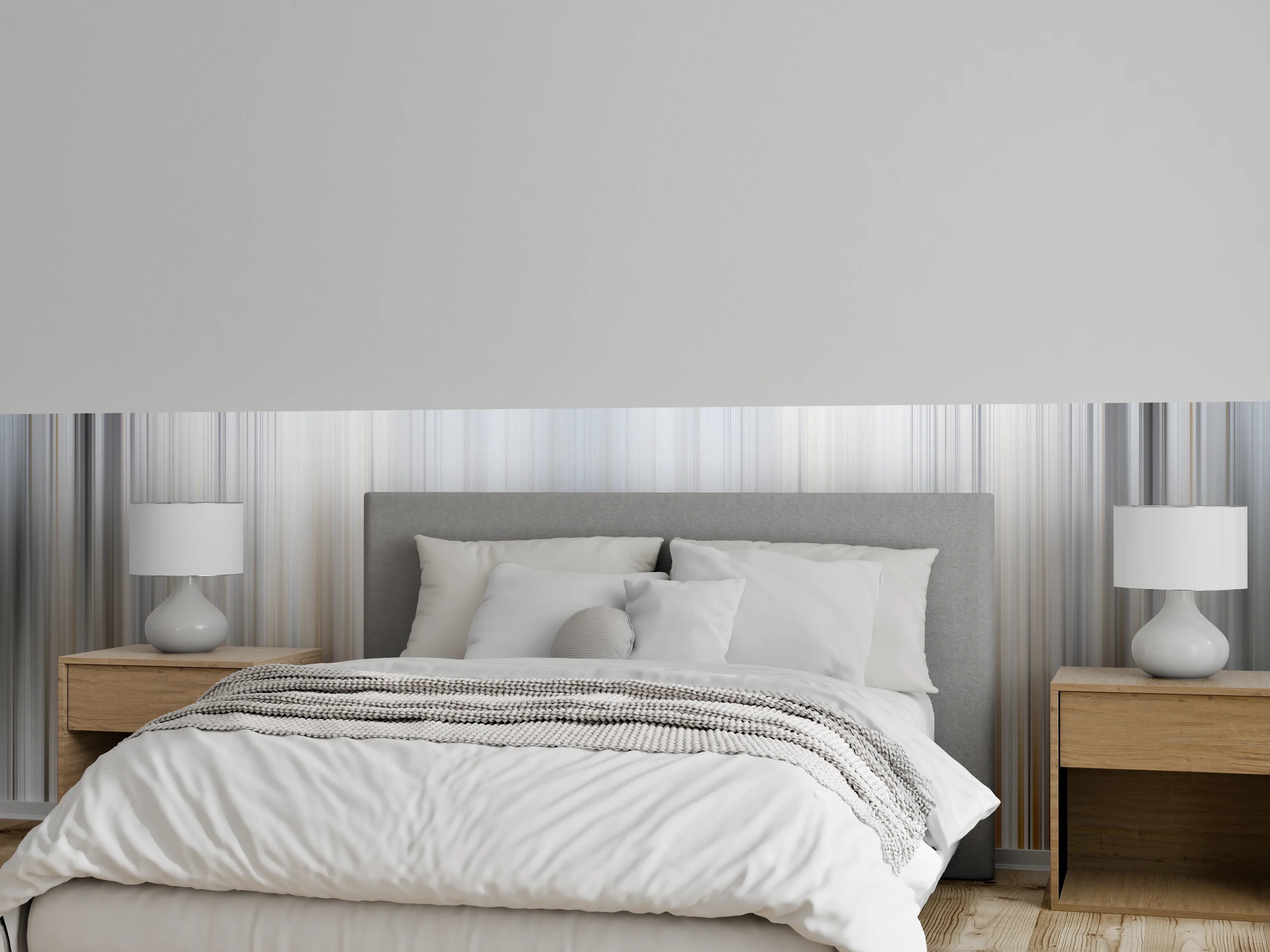 Wandverkleidung Schlafzimmer - Abstrakte Vertikale Linien
