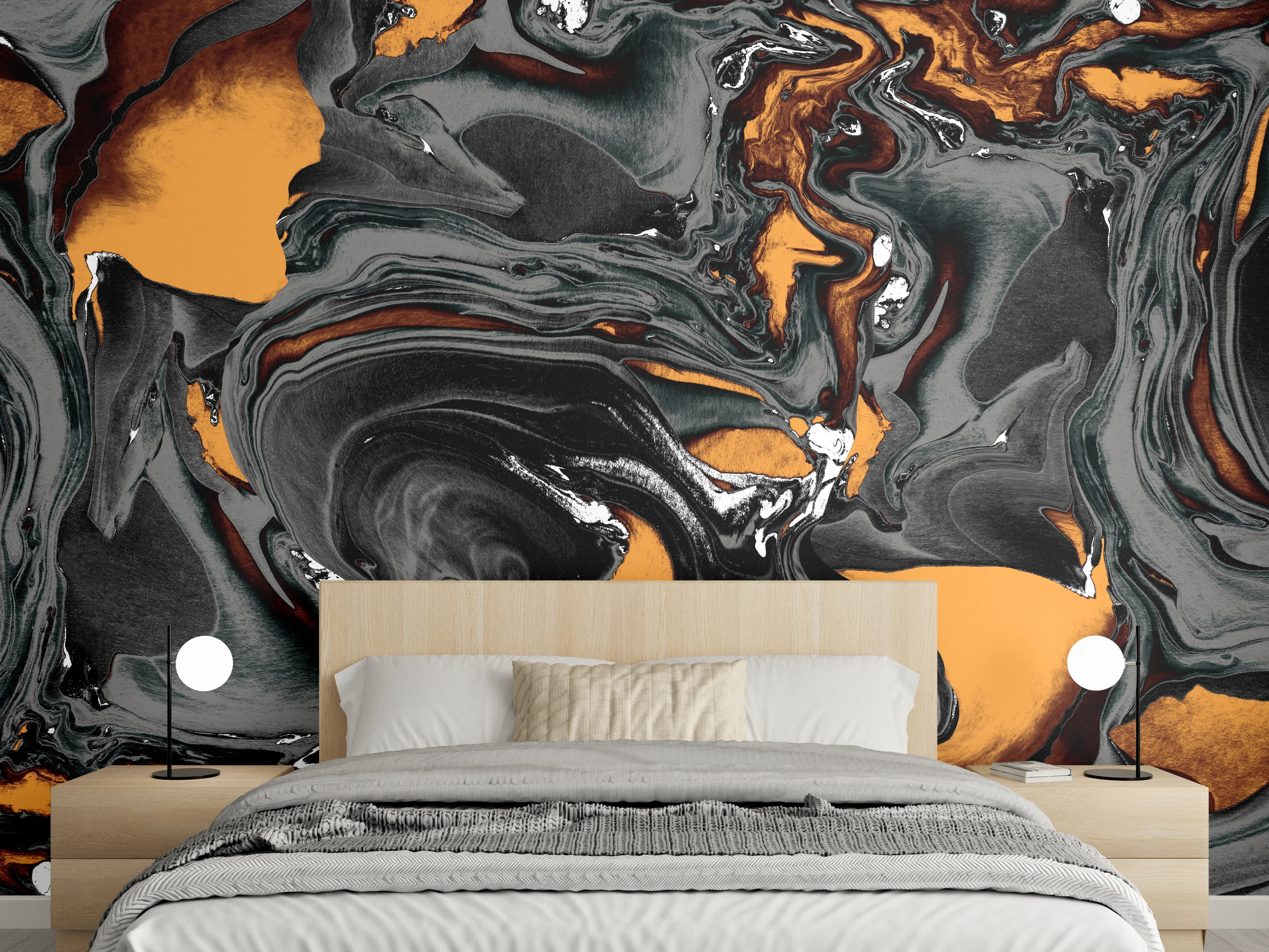Wandverkleidung Schlafzimmer - Abstrakter Kunsthintergrund