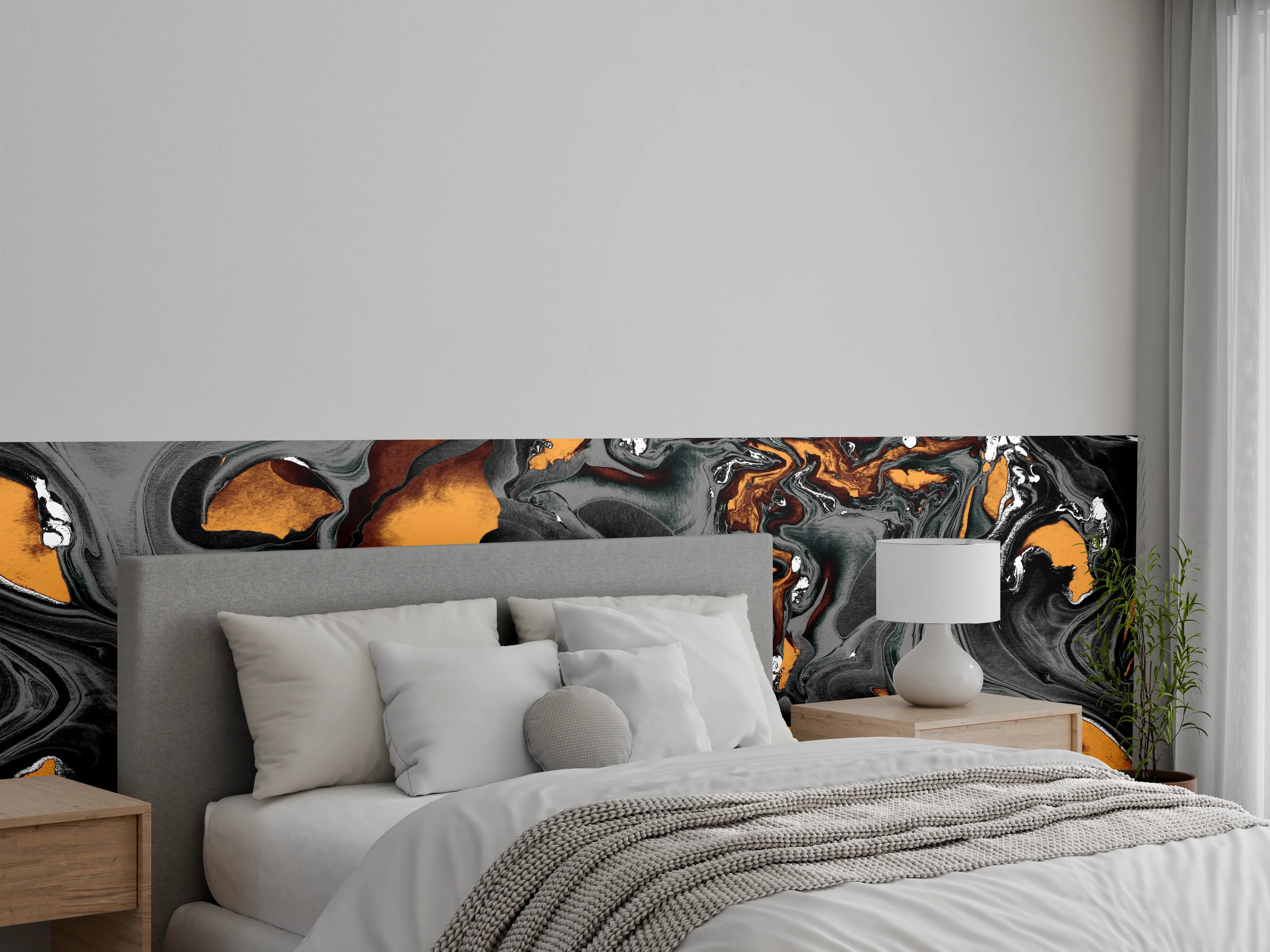 Wandverkleidung Schlafzimmer - Abstrakter Kunsthintergrund