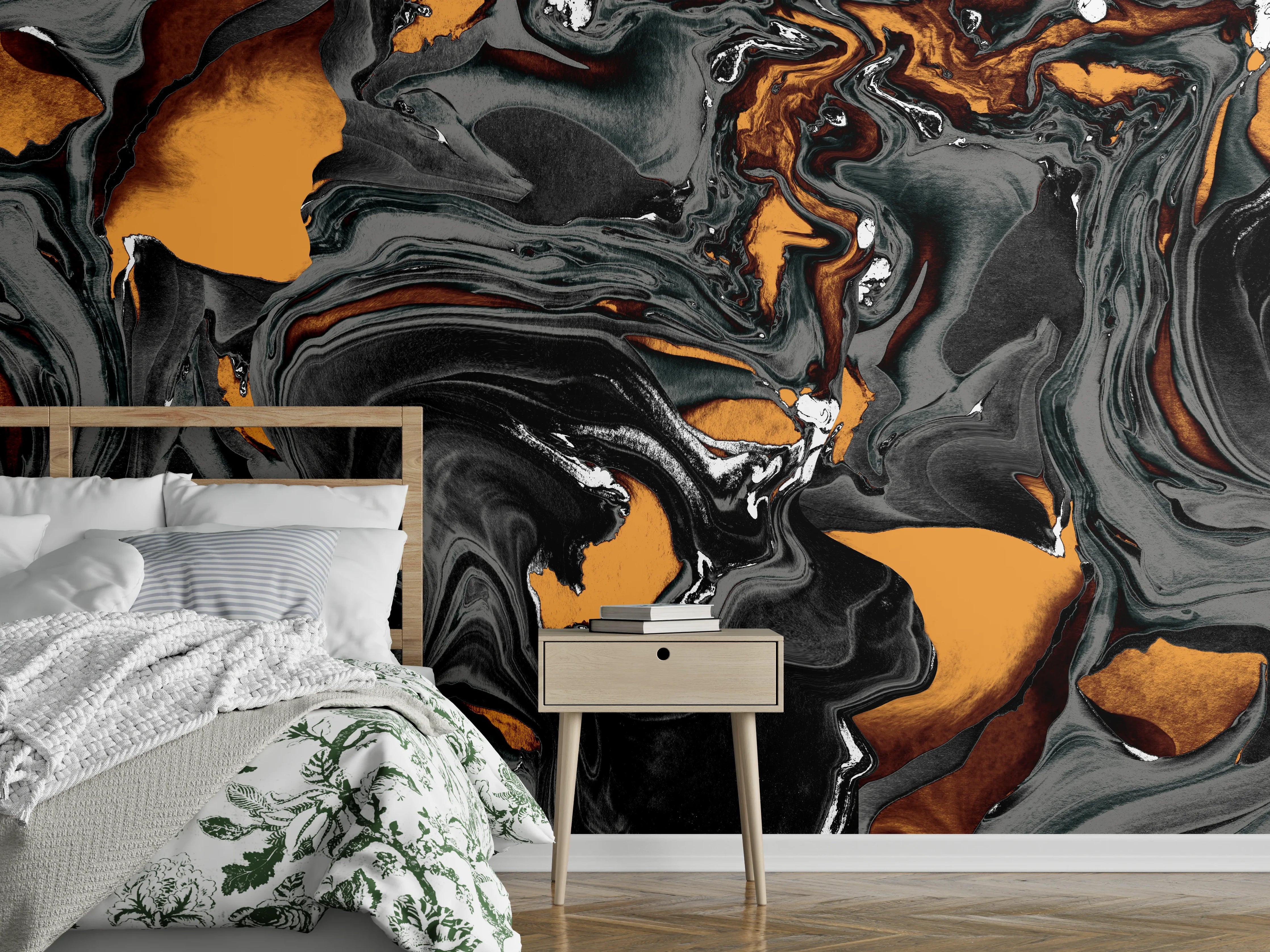 Wandverkleidung Schlafzimmer - Abstrakter Kunsthintergrund