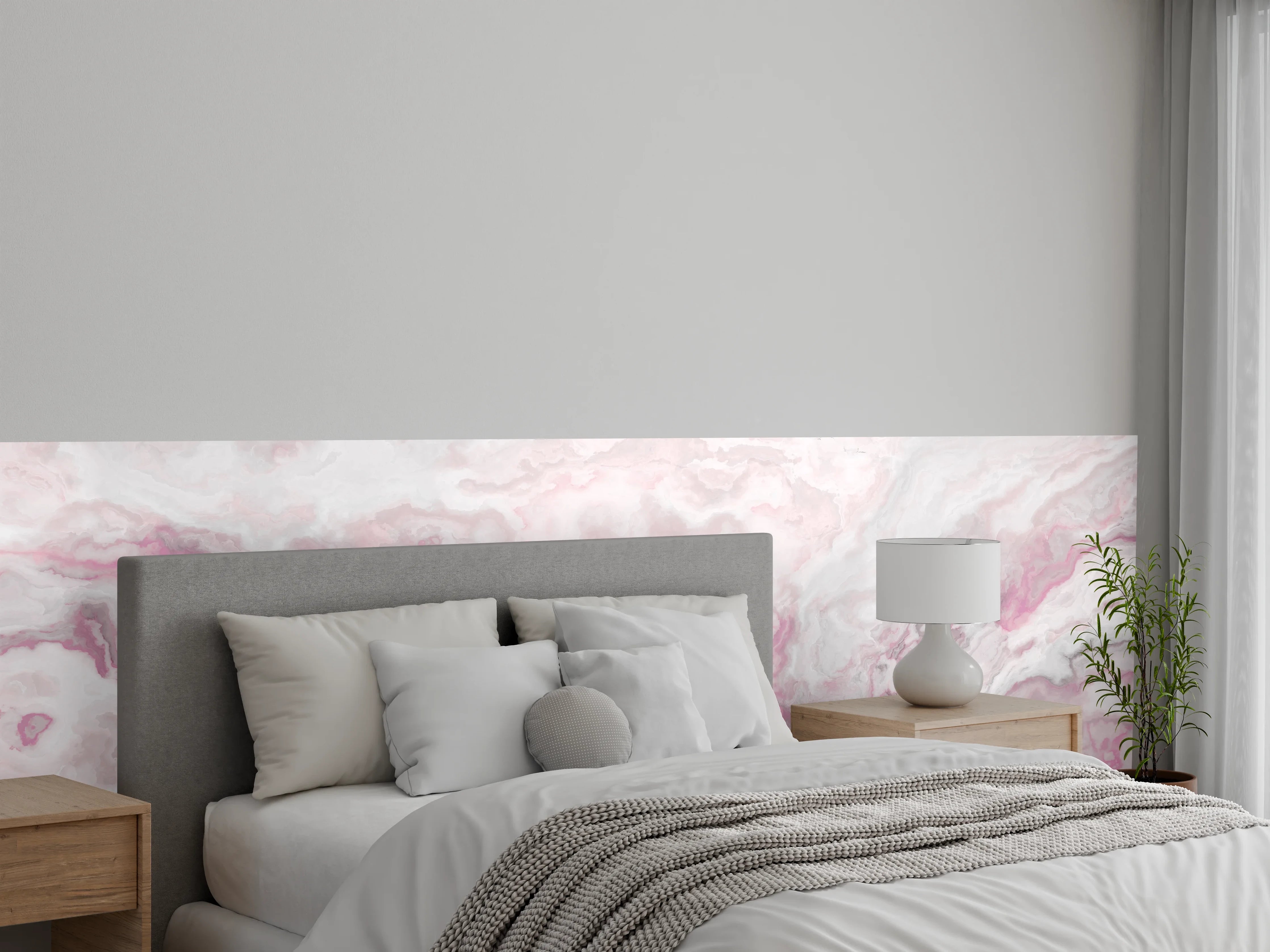 Wandverkleidung Schlafzimmer - Abstraktes Aquarell