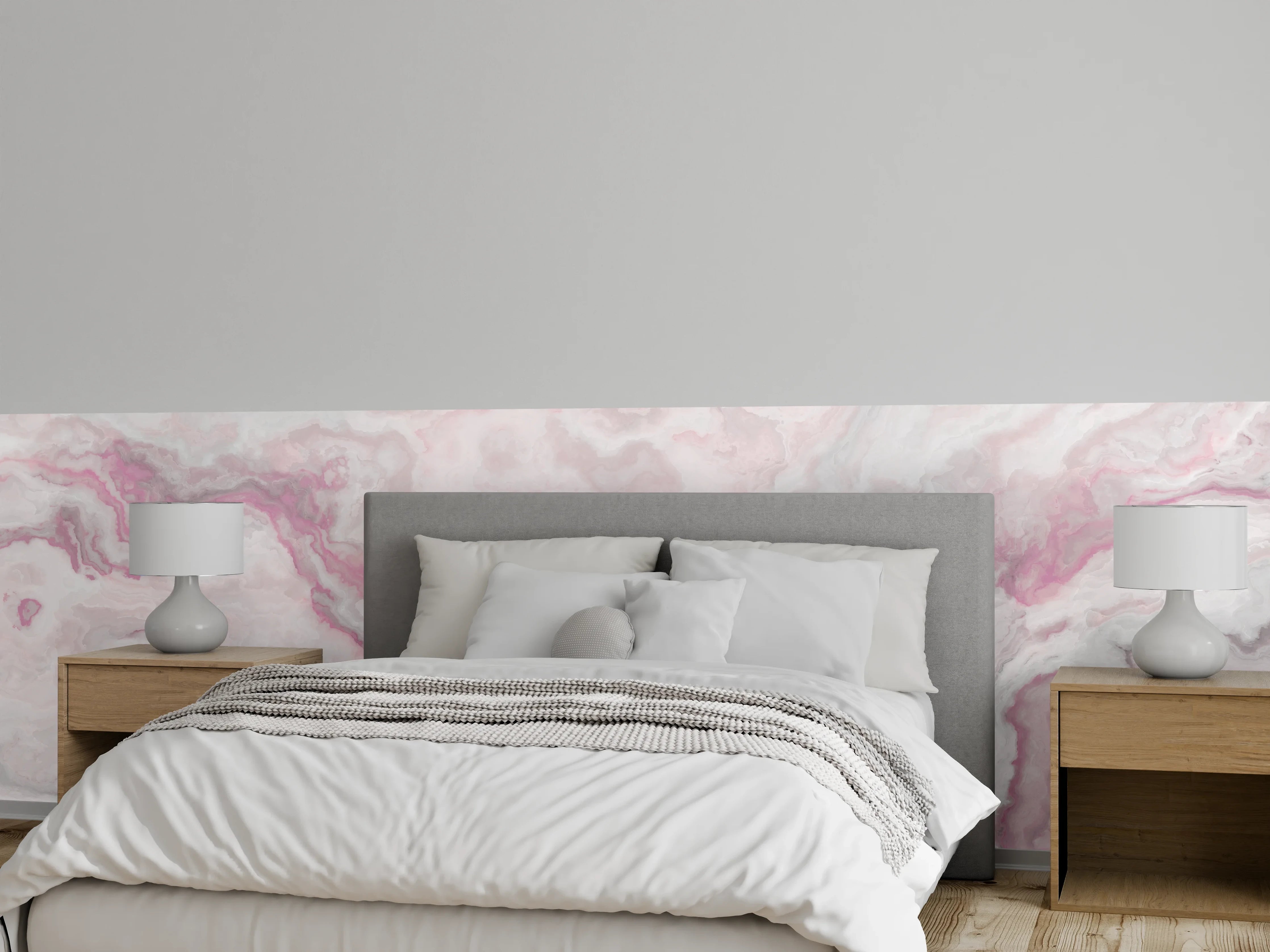 Wandverkleidung Schlafzimmer - Abstraktes Aquarell