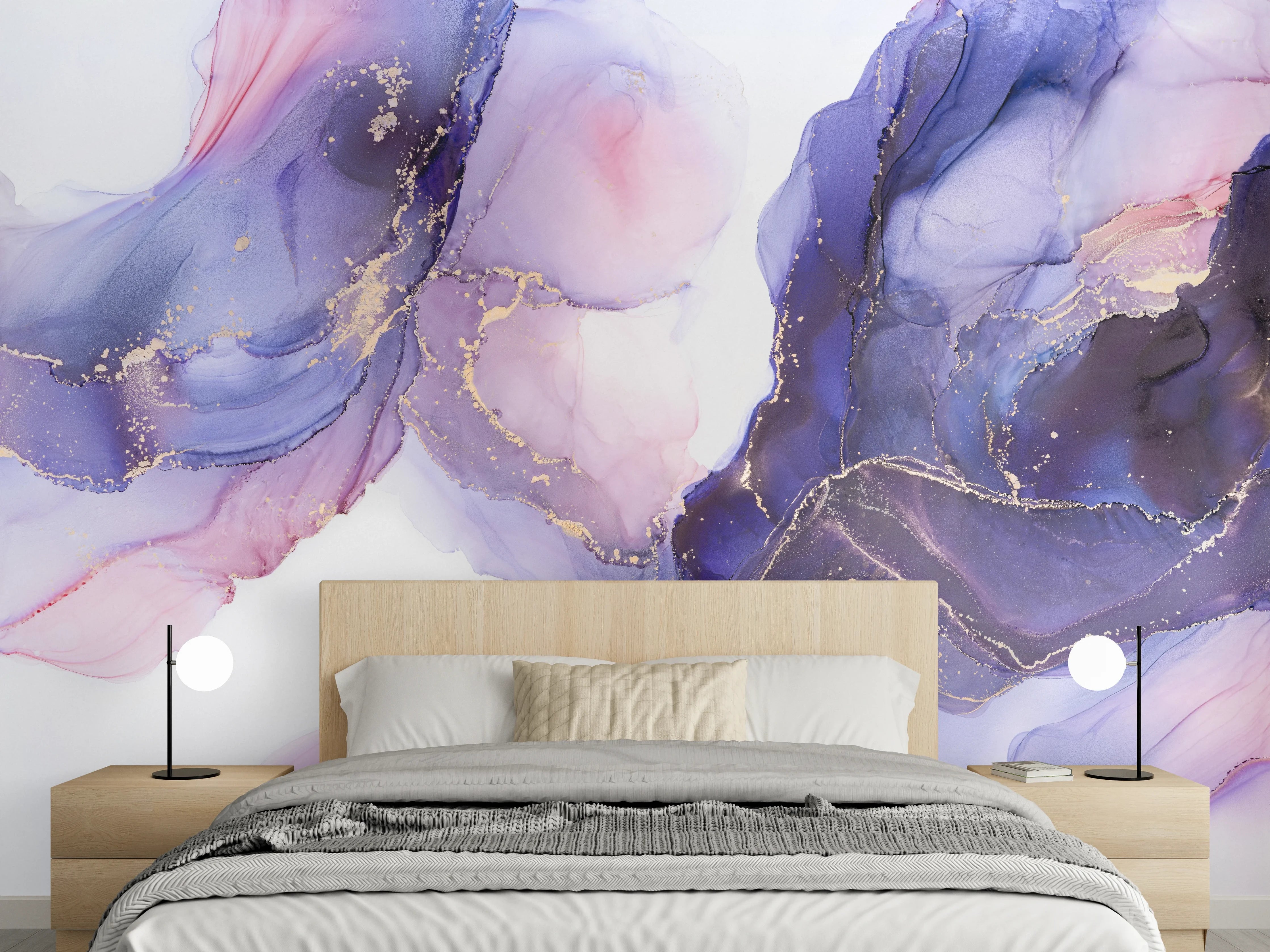 Wandverkleidung Schlafzimmer - Abstraktes Kunstwerk - Öl Malerei