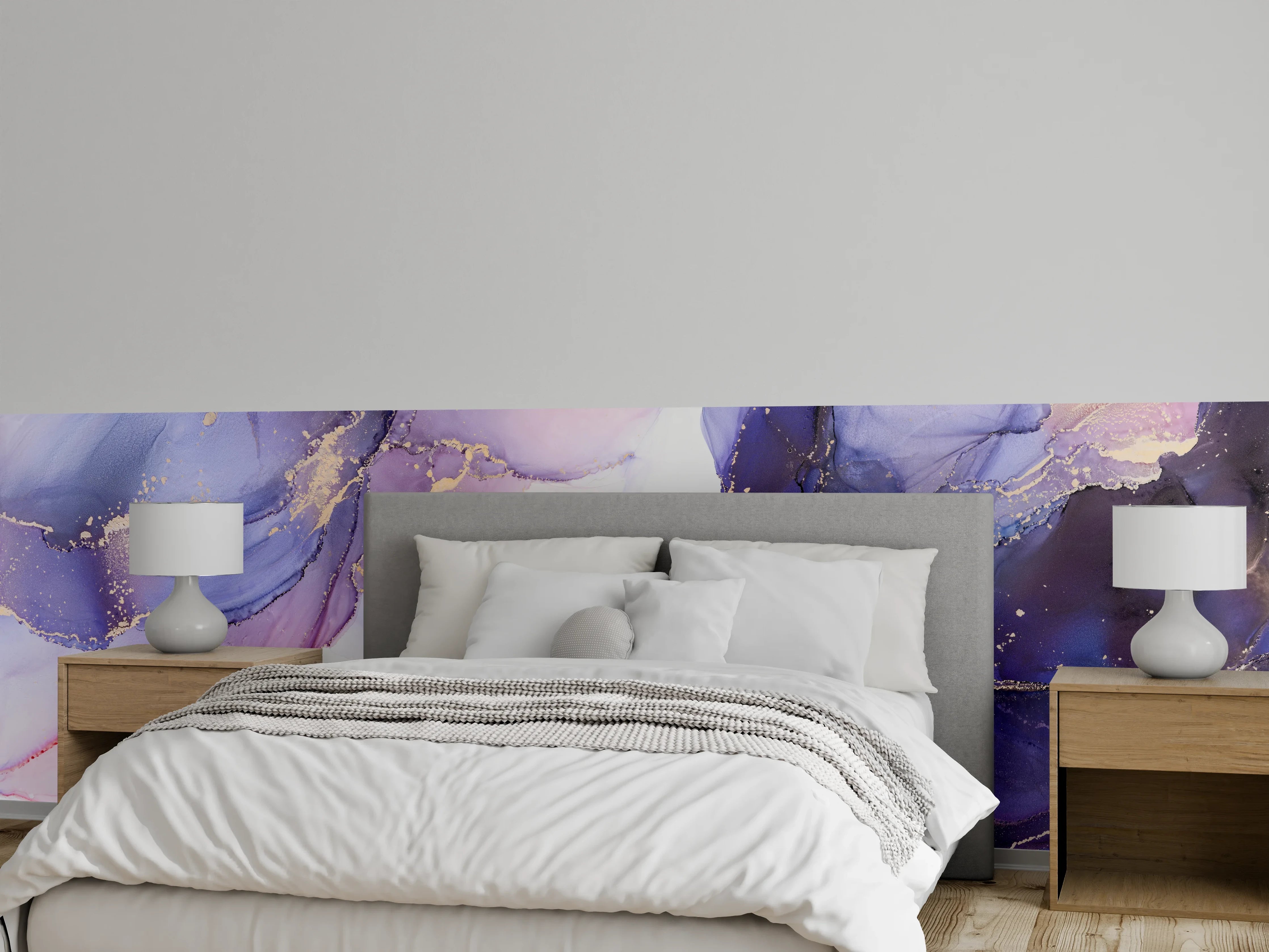 Wandverkleidung Schlafzimmer - Abstraktes Kunstwerk - Öl Malerei