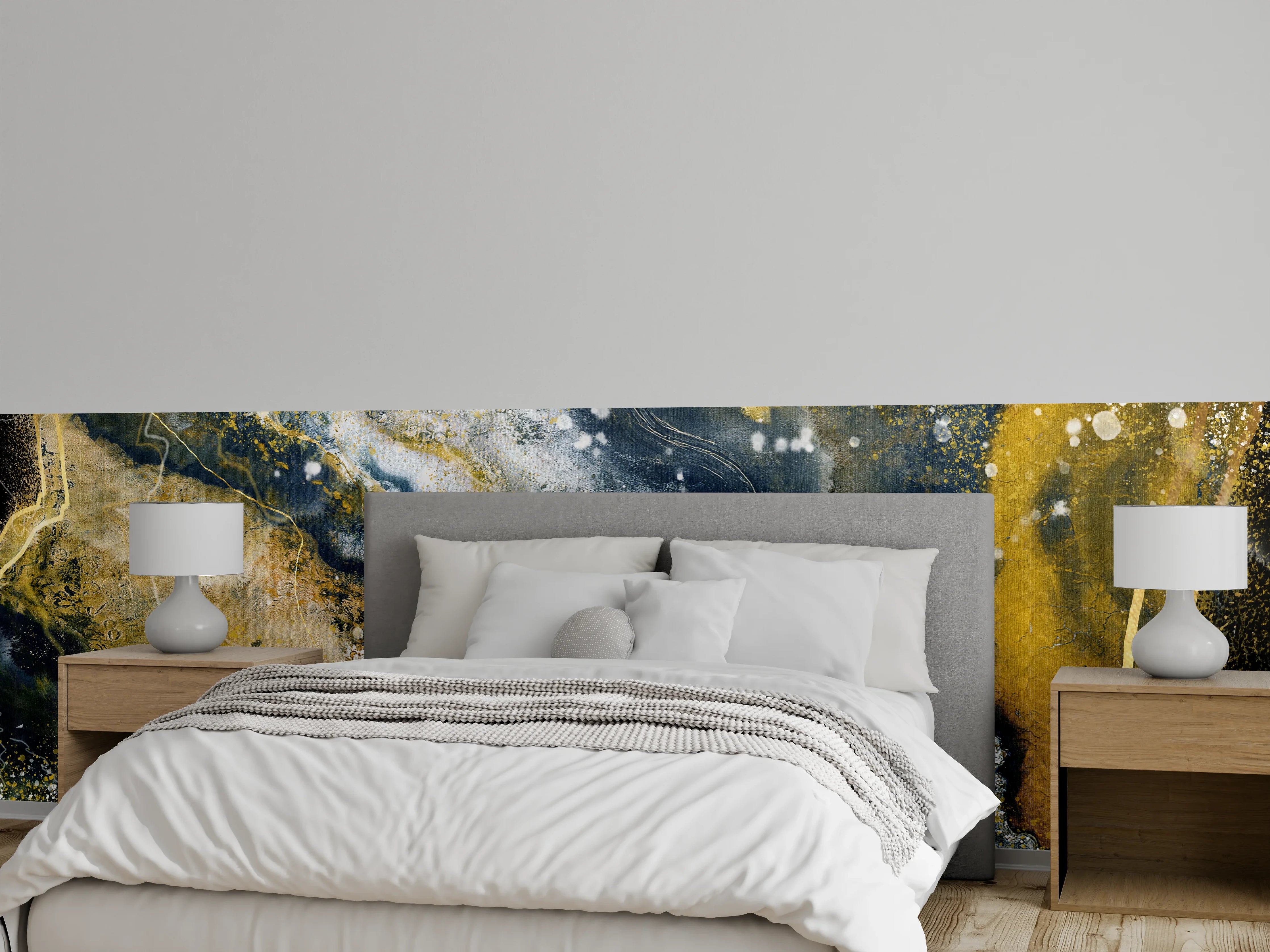 Wandverkleidung Schlafzimmer - Abstraktes Kunstwert - Flüssigkunst