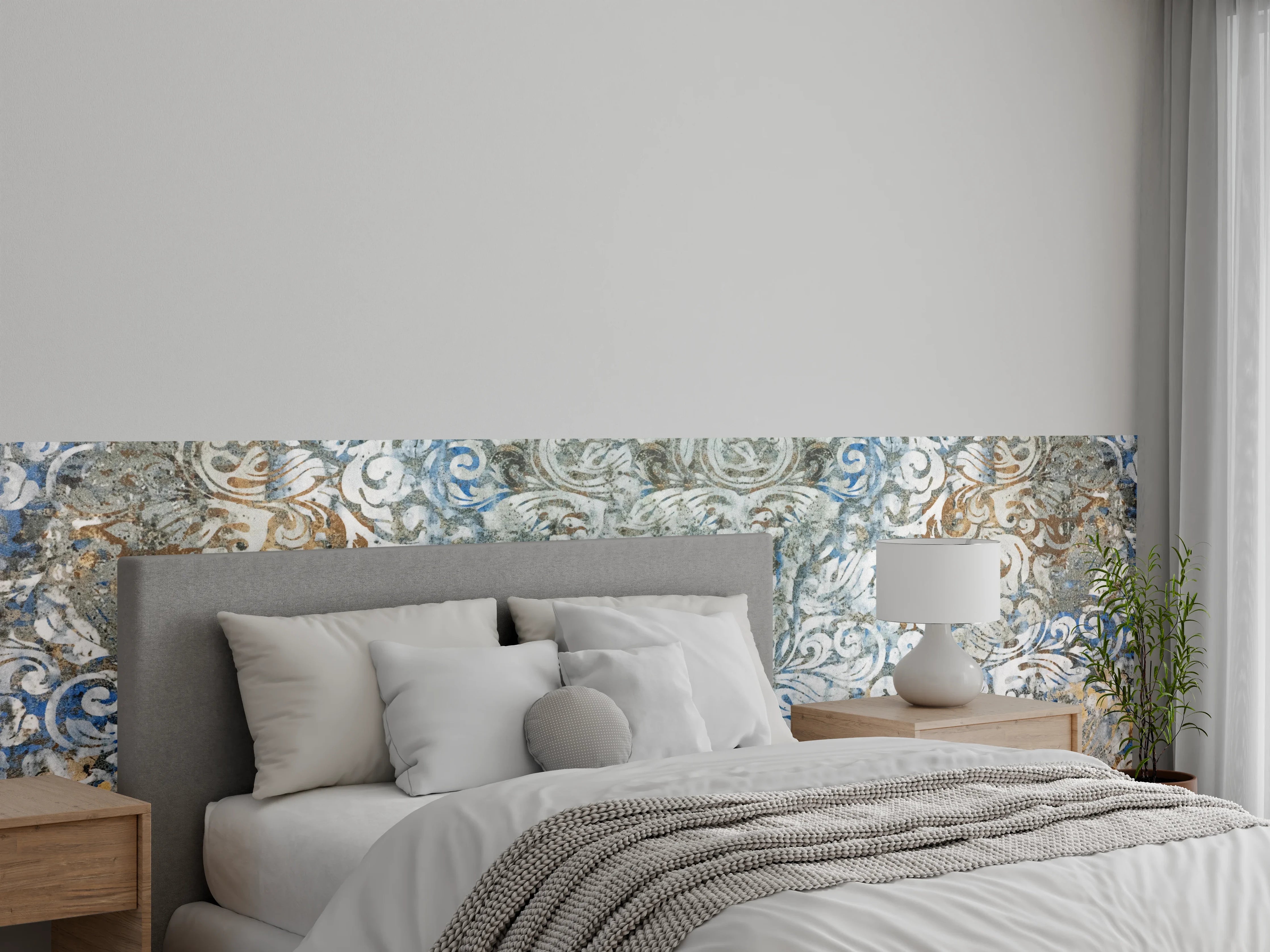 Wandverkleidung Schlafzimmer - Alte Abstrakte Vintage Shabby Retro Stein Mosaik