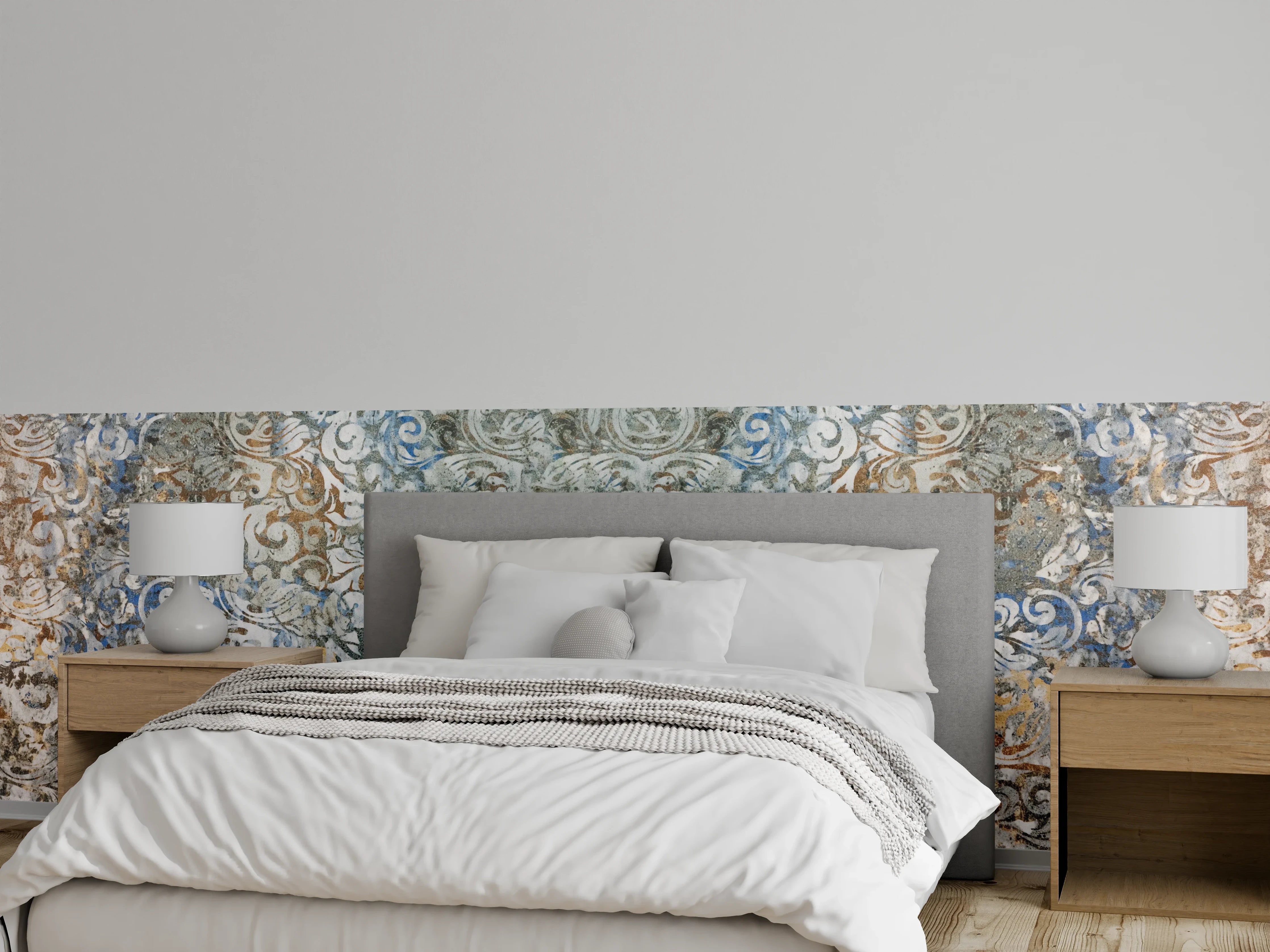 Wandverkleidung Schlafzimmer - Alte Abstrakte Vintage Shabby Retro Stein Mosaik