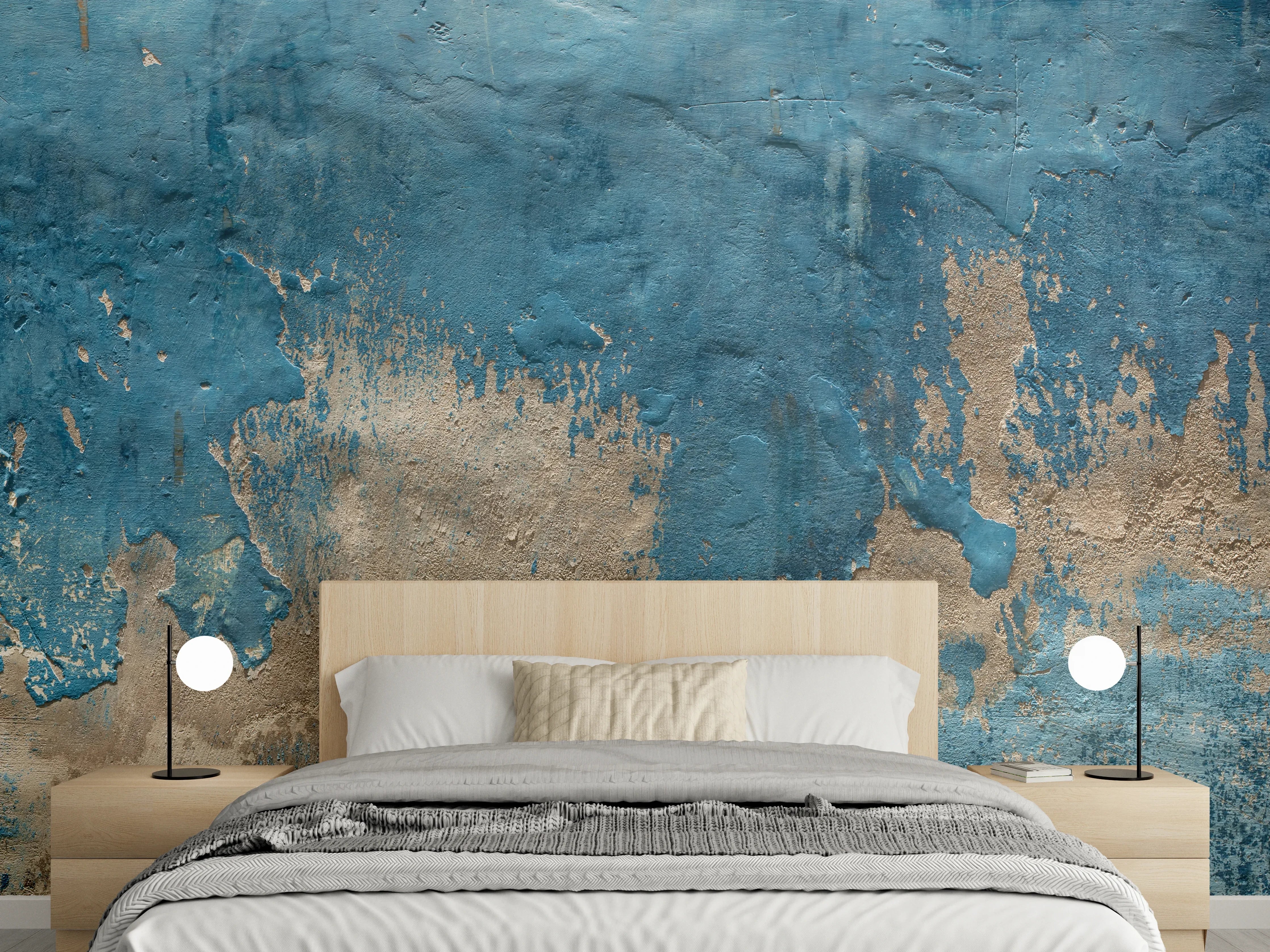 Wandverkleidung Schlafzimmer - Alte Wand mit kaputtem Putz