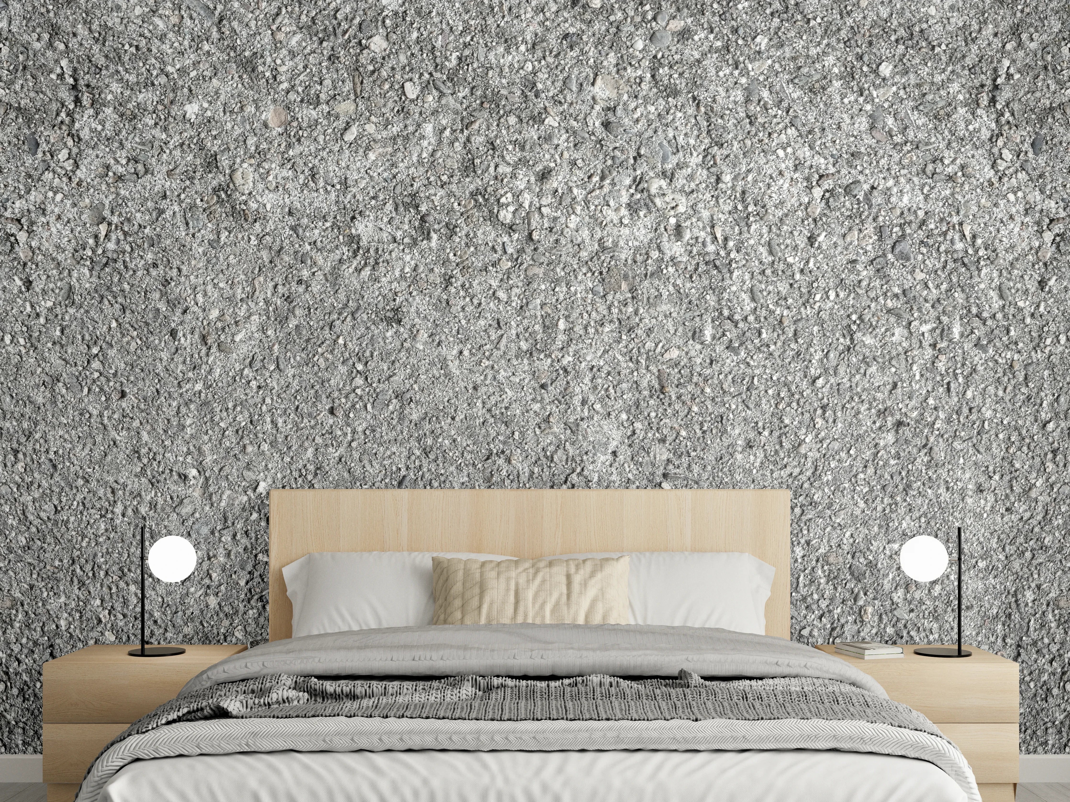 Wandverkleidung Schlafzimmer - Alte felsige Betonwand