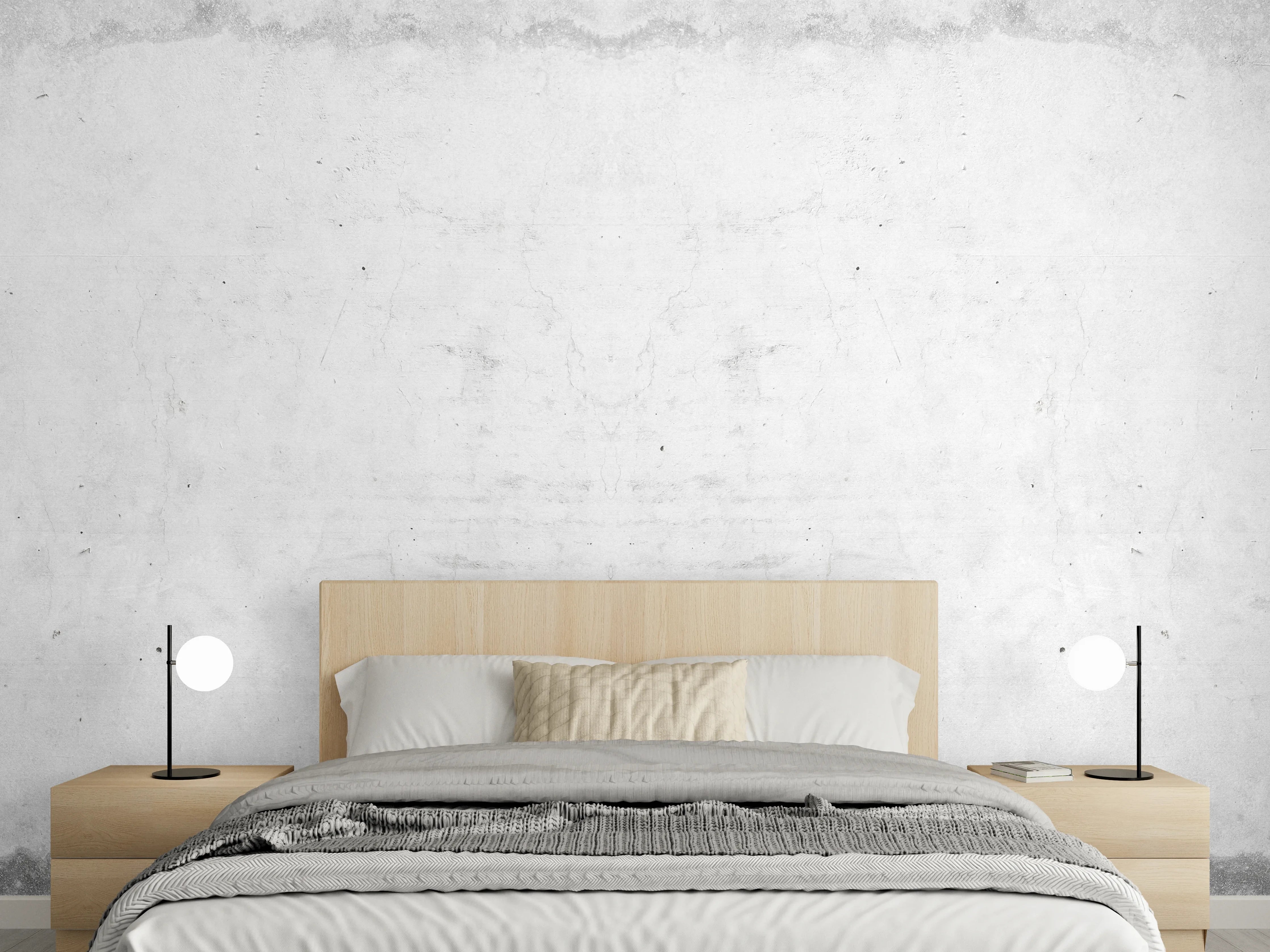 Wandverkleidung Schlafzimmer - Alte schmutzige Zementwand