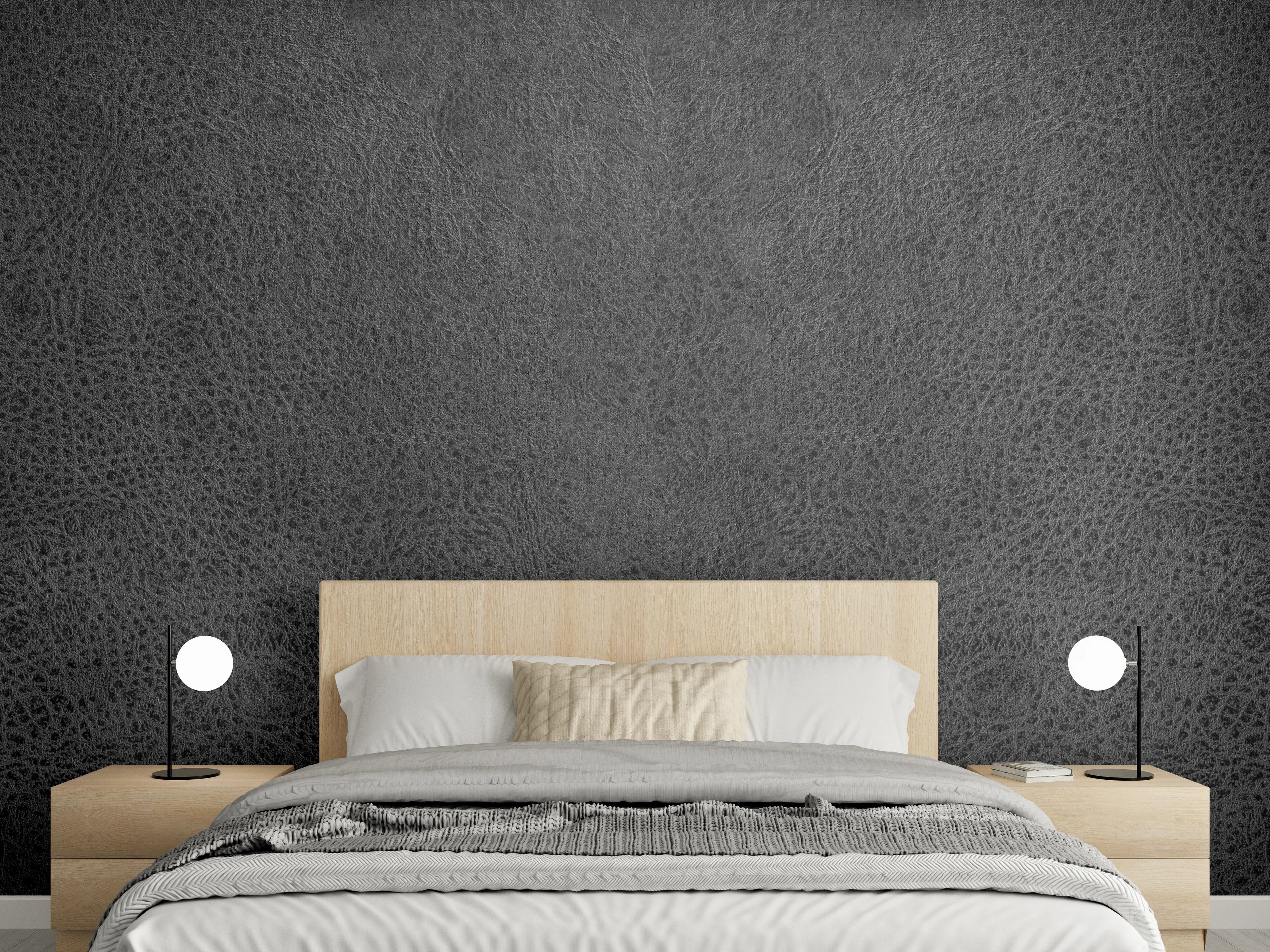 Wandverkleidung Schlafzimmer - Alte schwarze Leder Textur