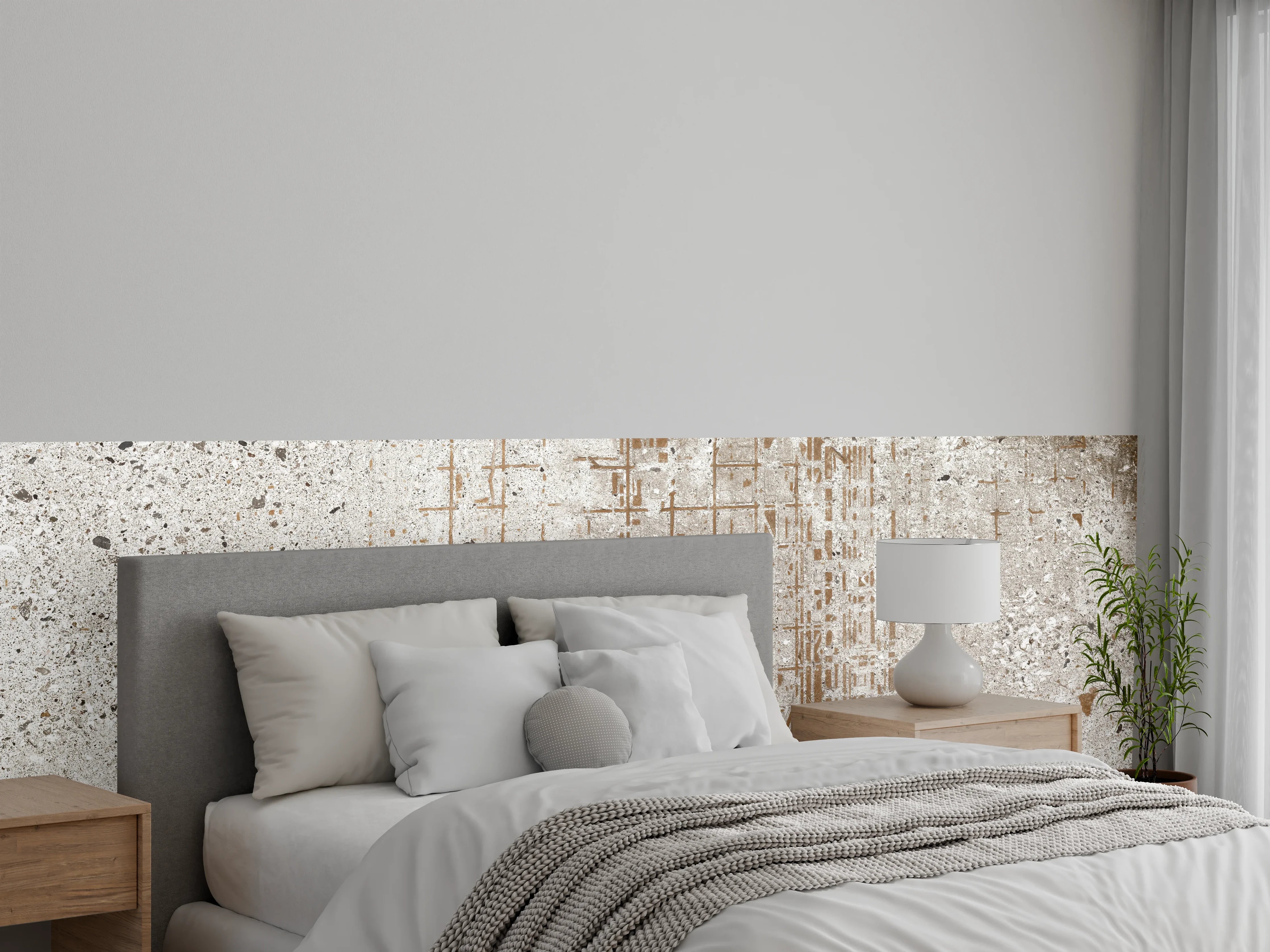 Wandverkleidung Schlafzimmer - Alte vintage Betonmauer