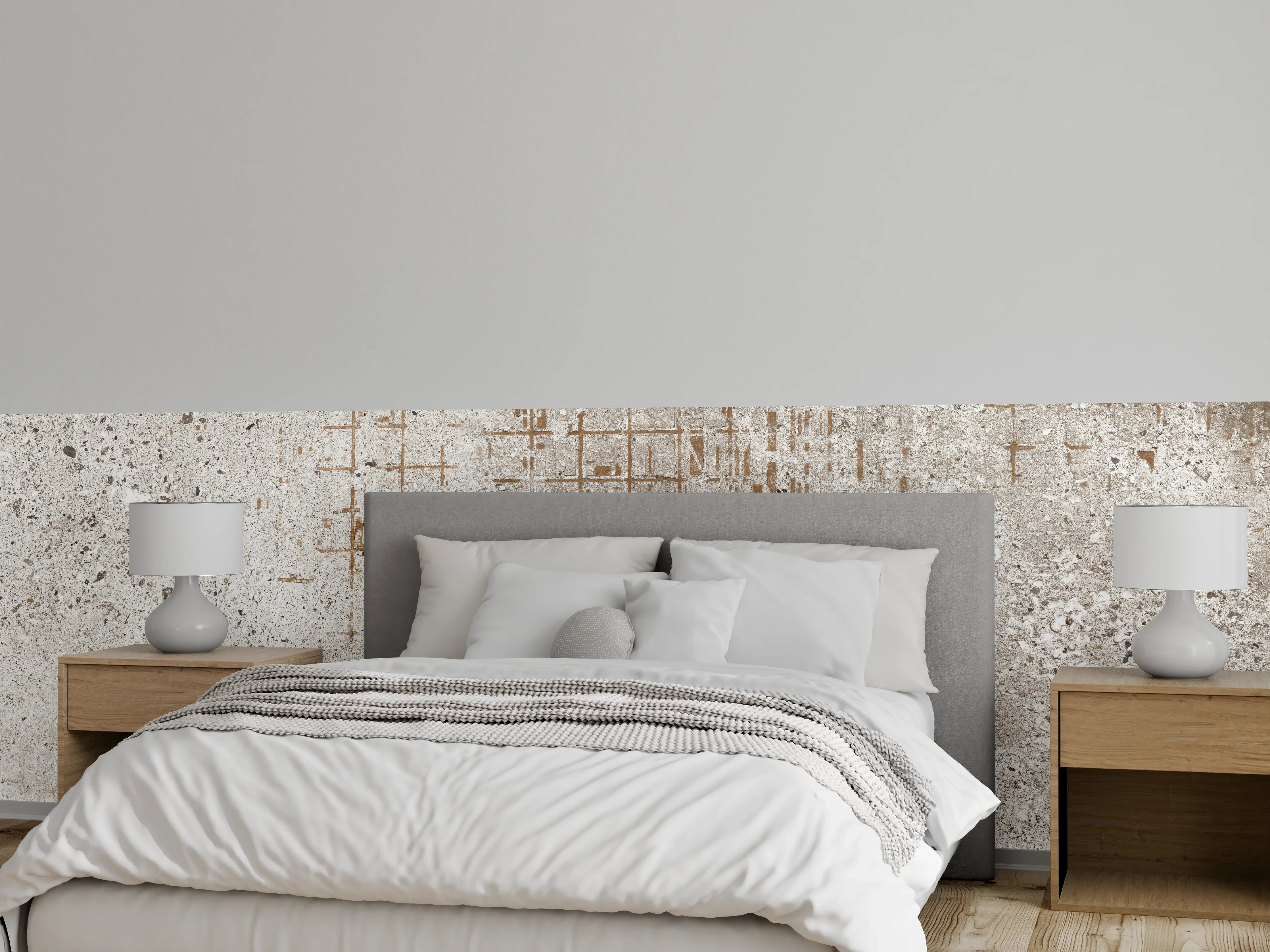 Wandverkleidung Schlafzimmer - Alte vintage Betonmauer