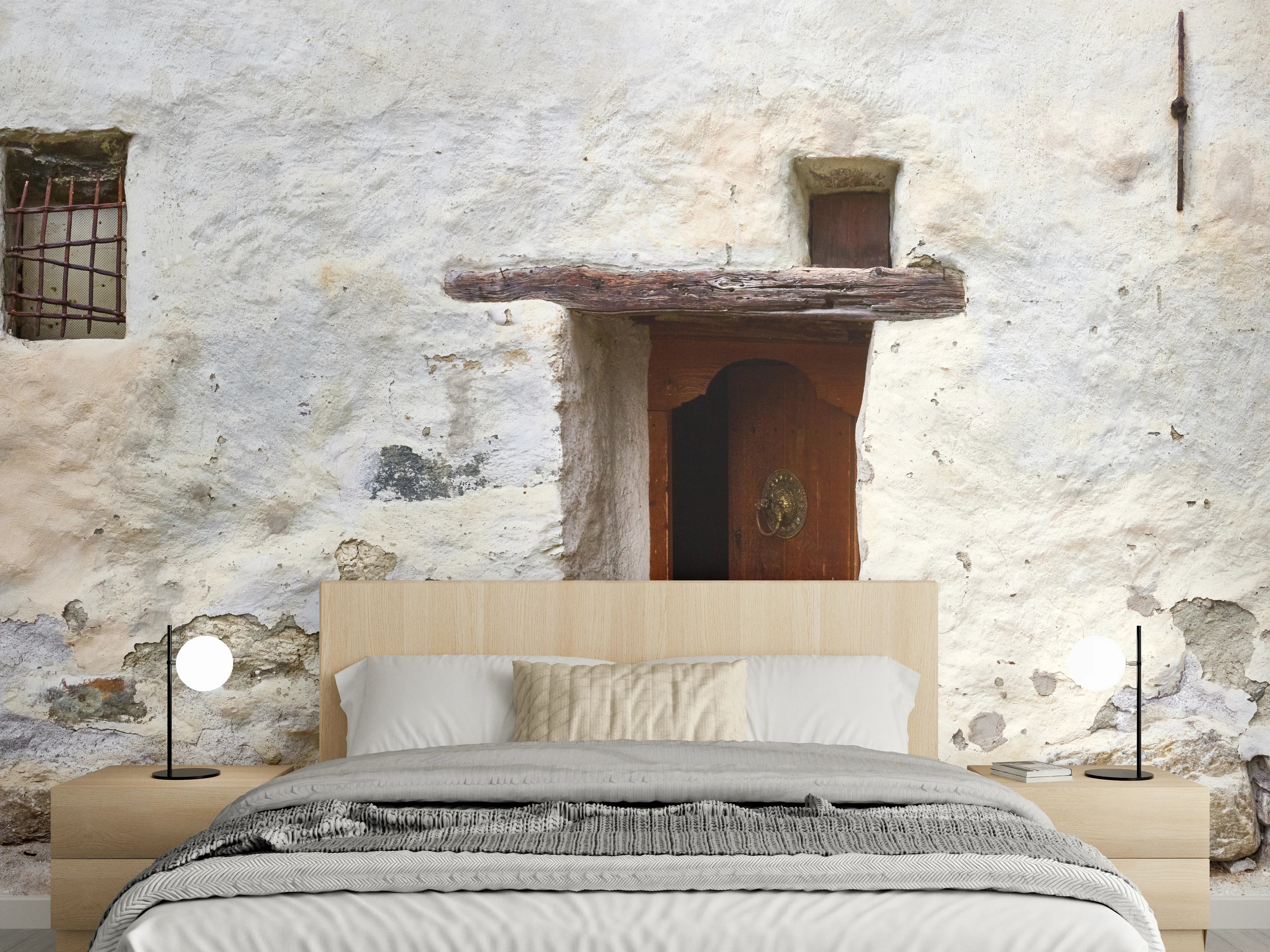 Wandverkleidung Schlafzimmer - Alter Türeingang in Südtirol