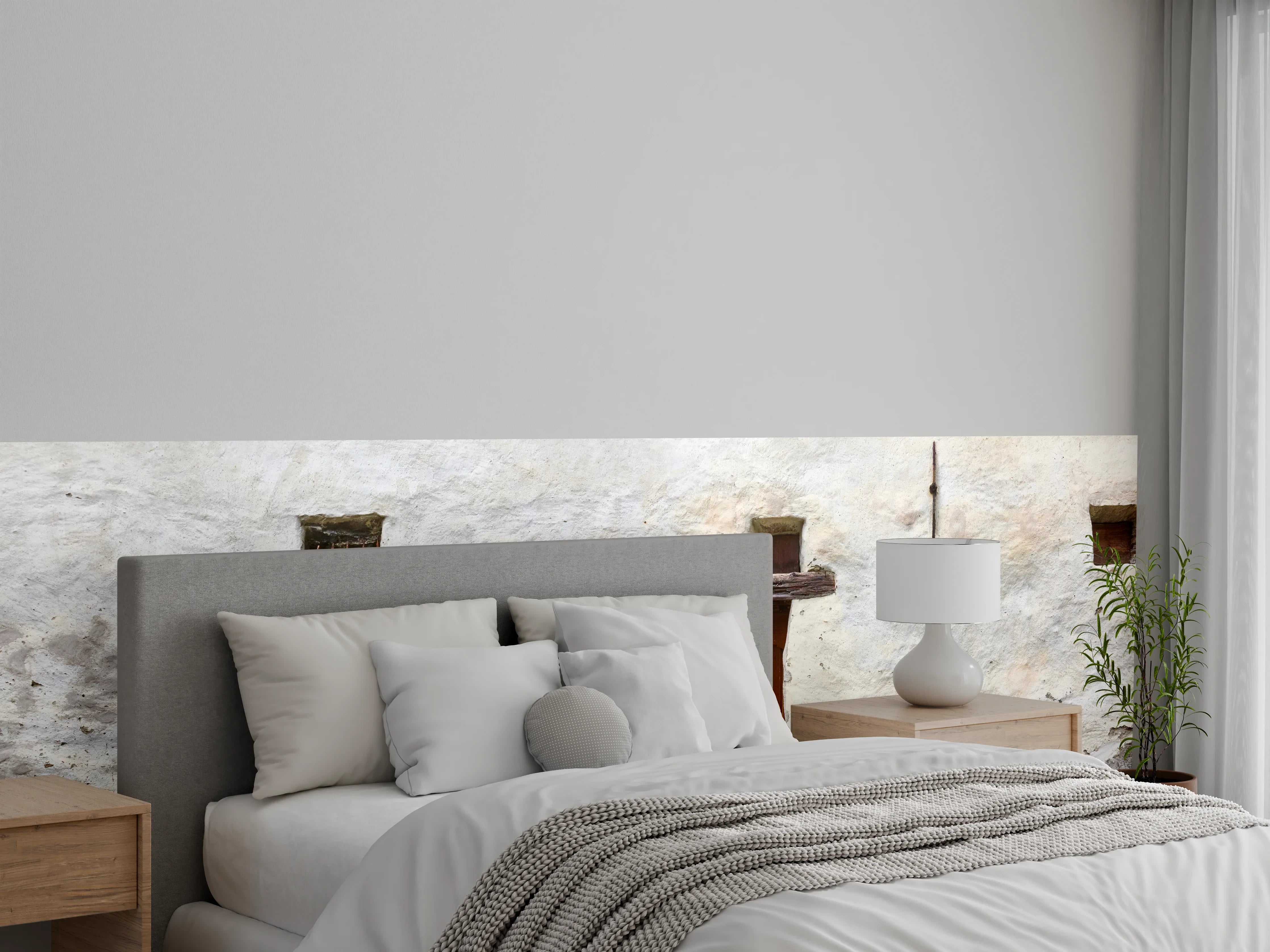 Wandverkleidung Schlafzimmer - Alter Türeingang in Südtirol