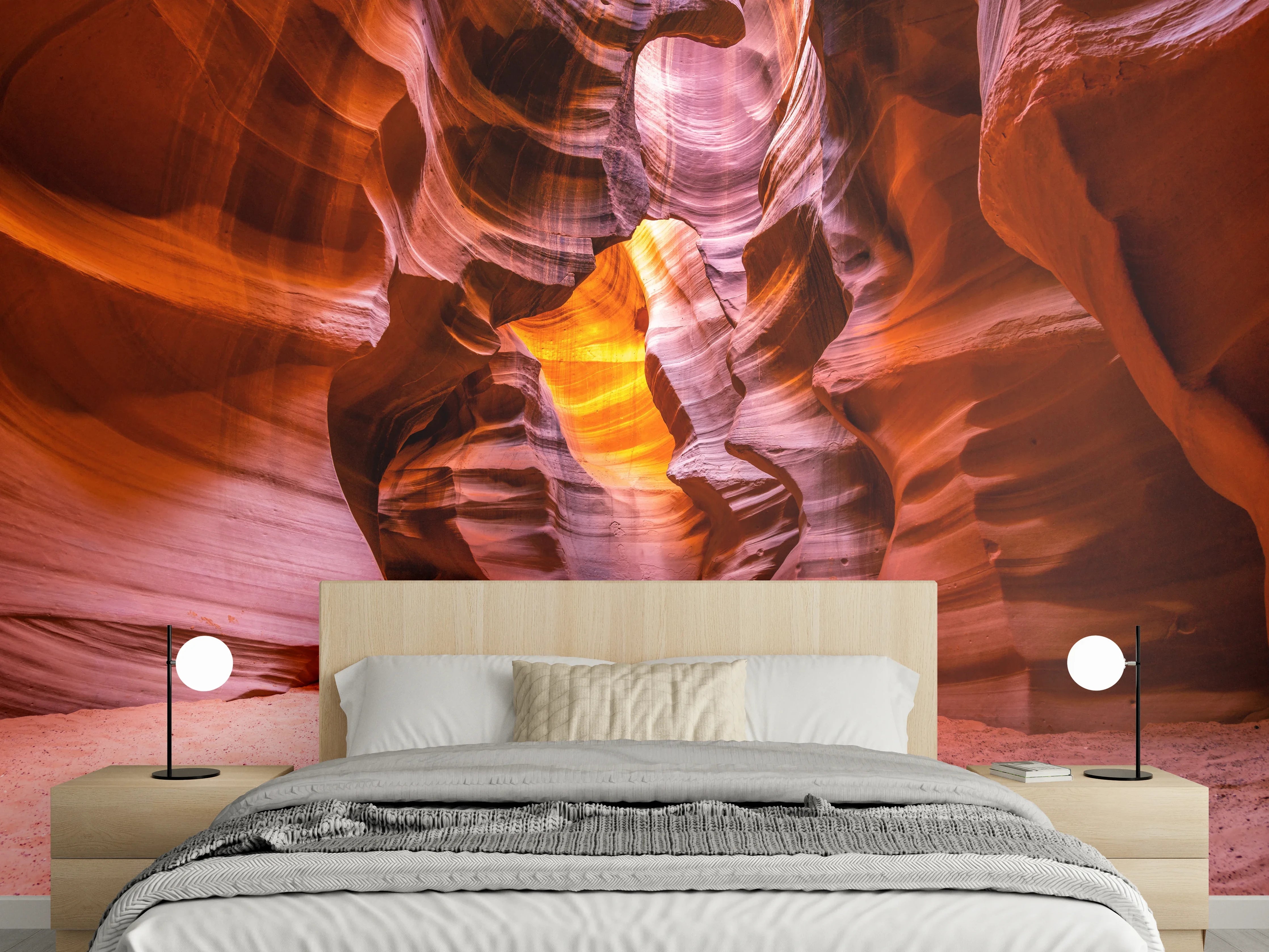 Wandverkleidung Schlafzimmer - Antelope Canyon Naturwunder Wandbild