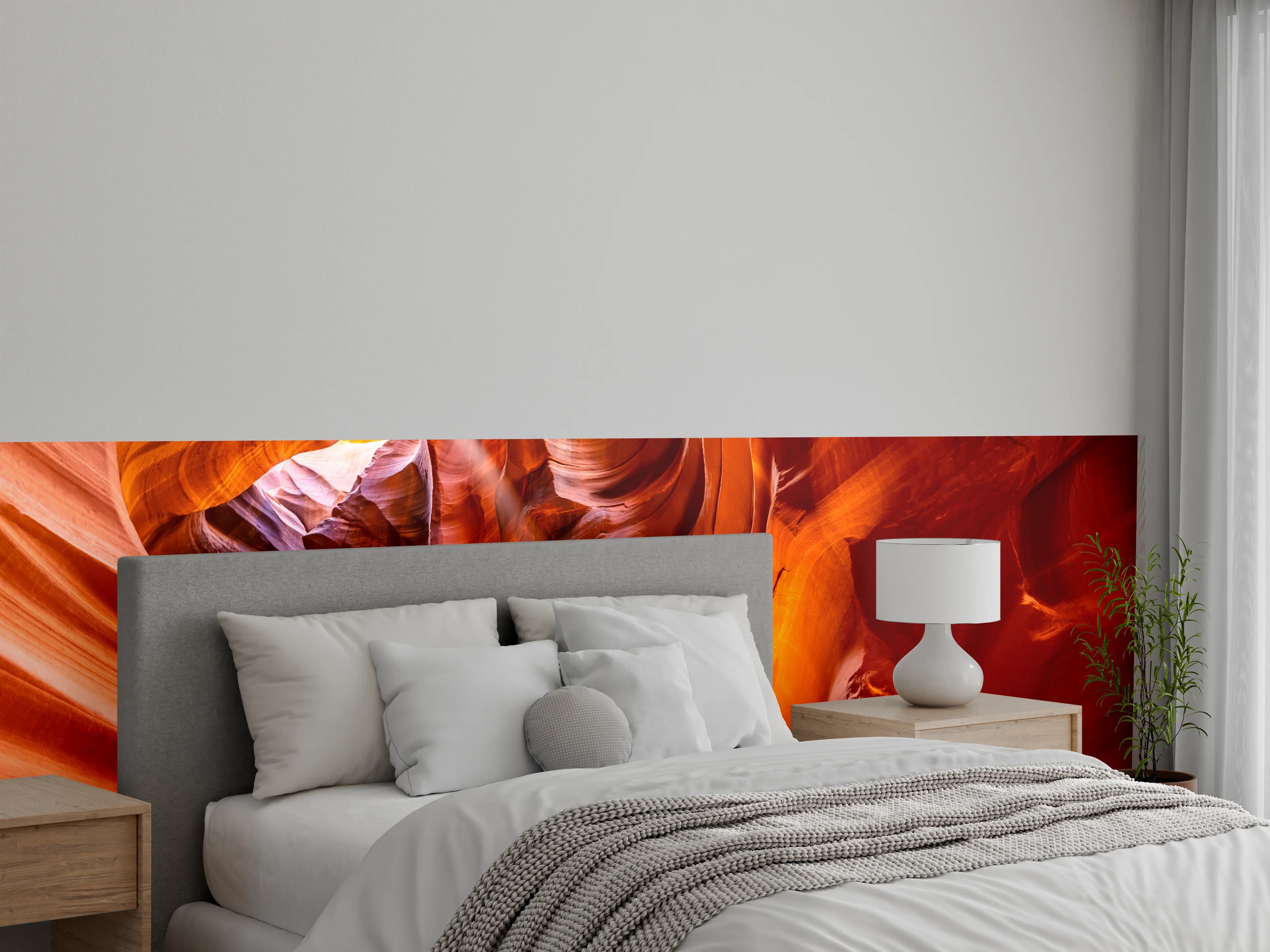 Wandverkleidung Schlafzimmer - Antelope Canyon Sonnenstrahlen Naturfoto