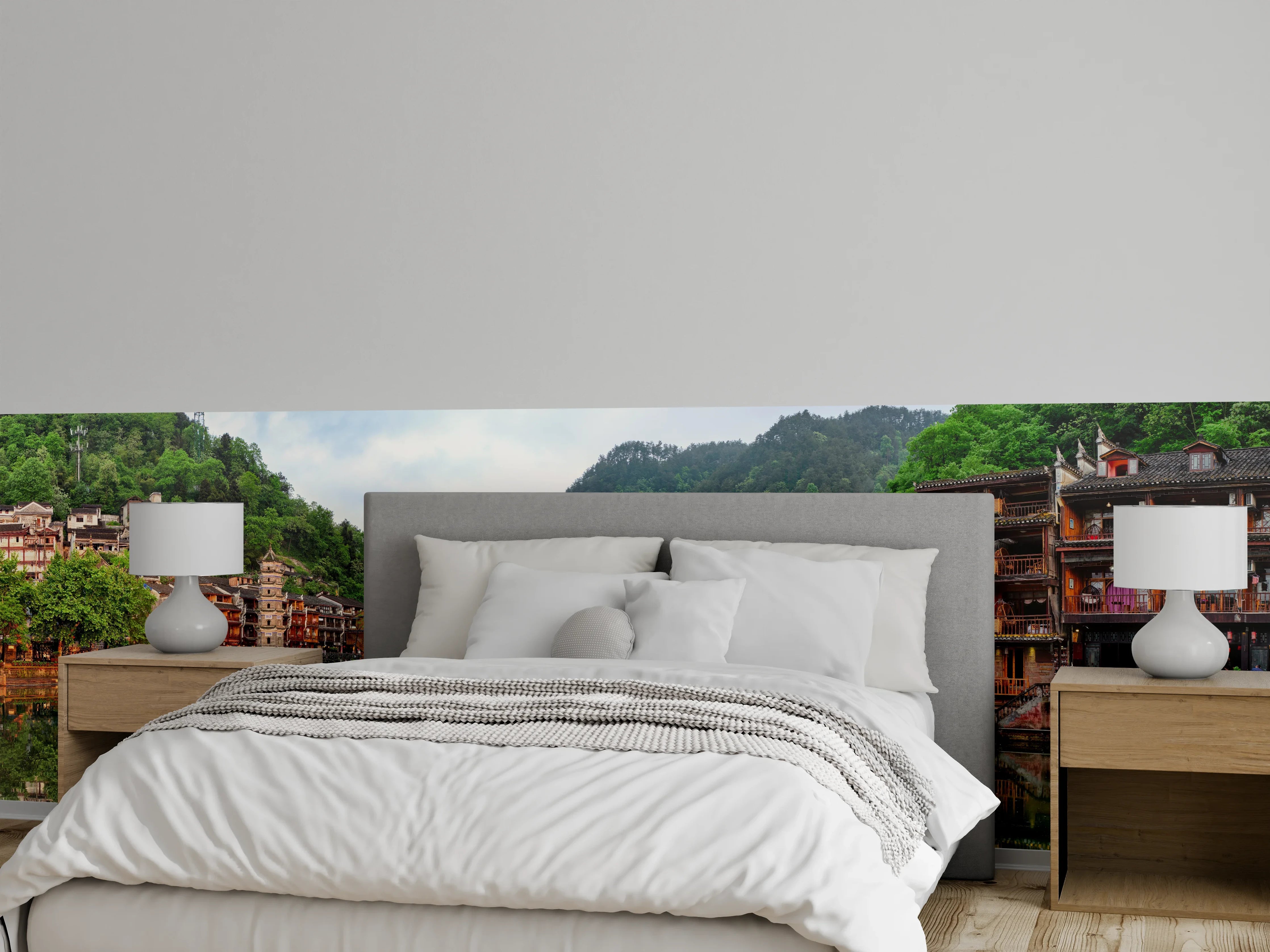 Wandverkleidung Schlafzimmer - Antike Stadt Feng Huang
