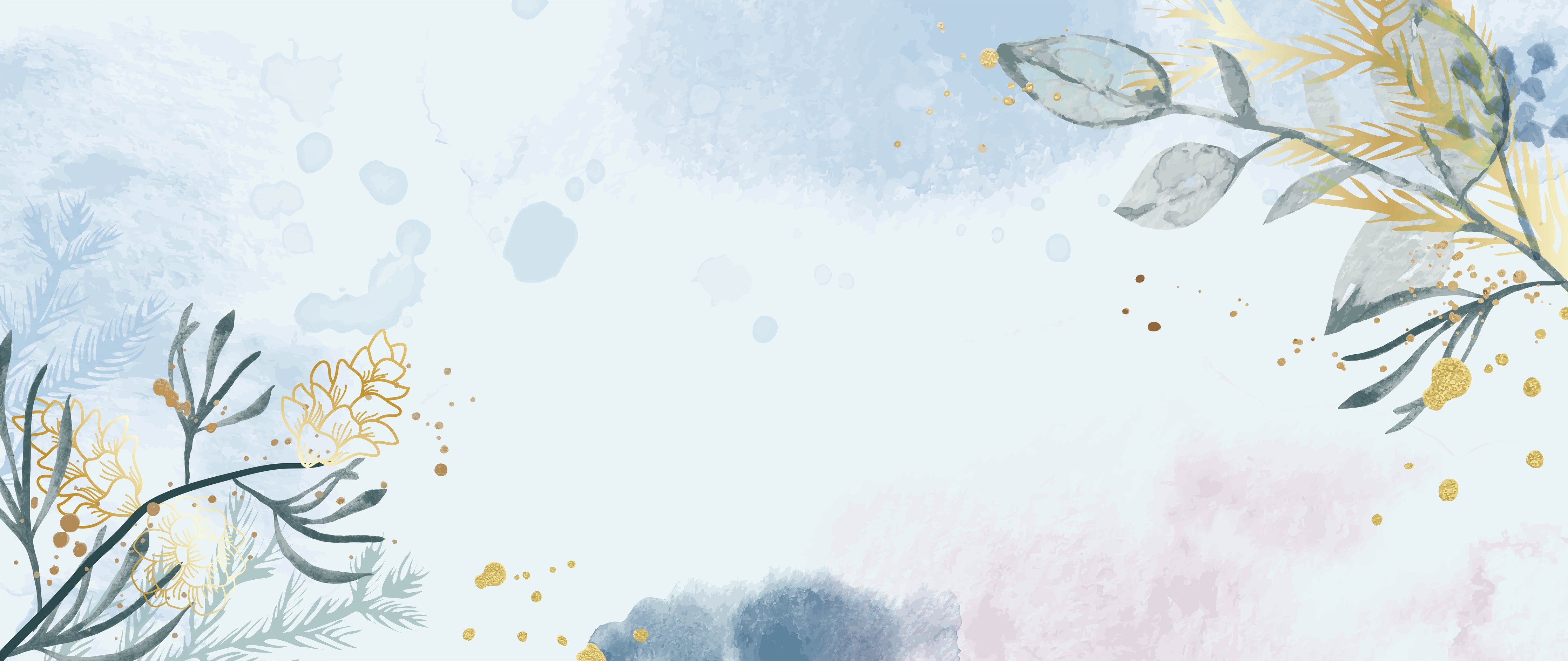 Wandverkleidung Schlafzimmer-Aquarell Blüten Pastell