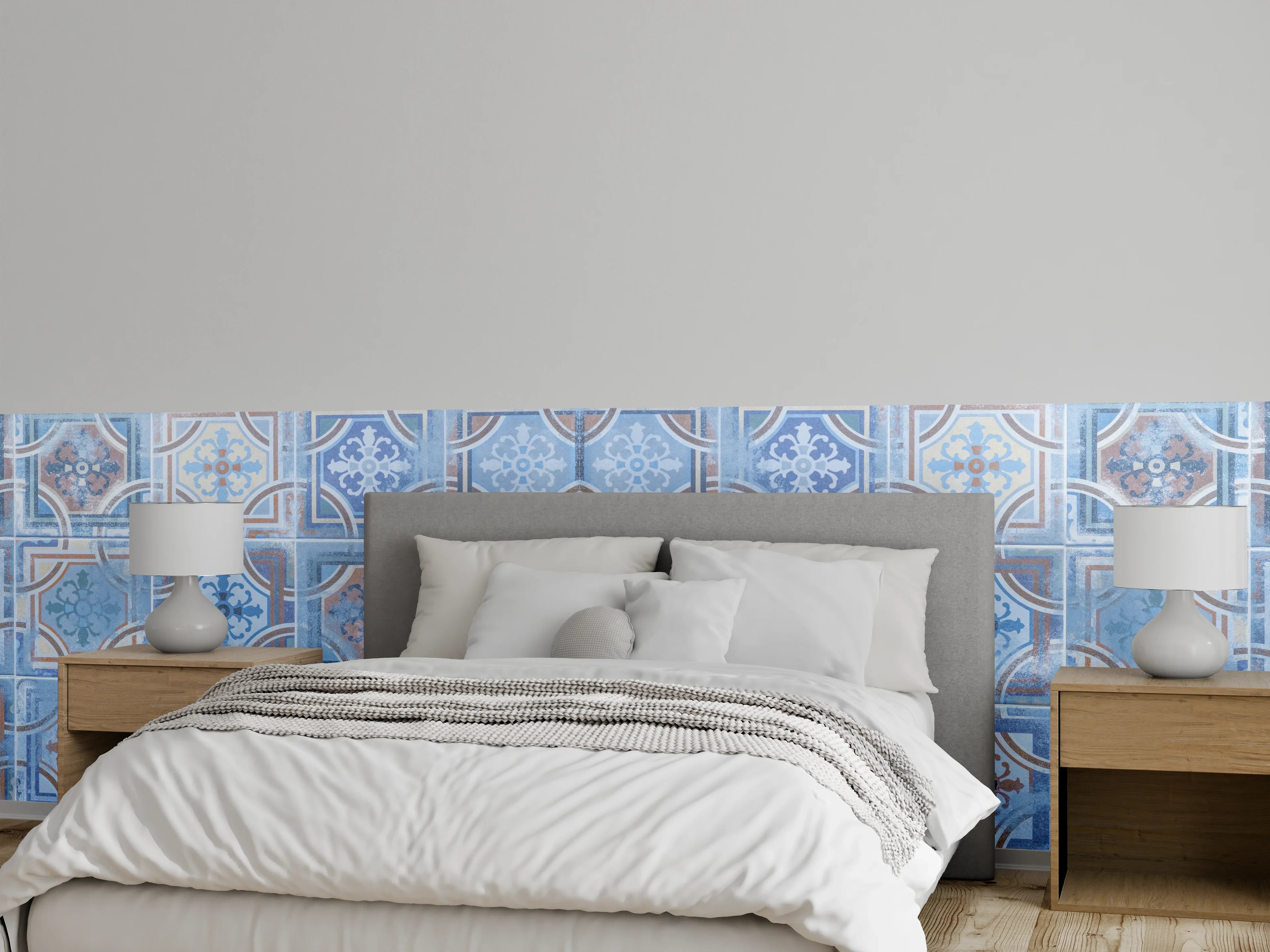 Wandverkleidung Schlafzimmer - Arabische Fliesen Textur
