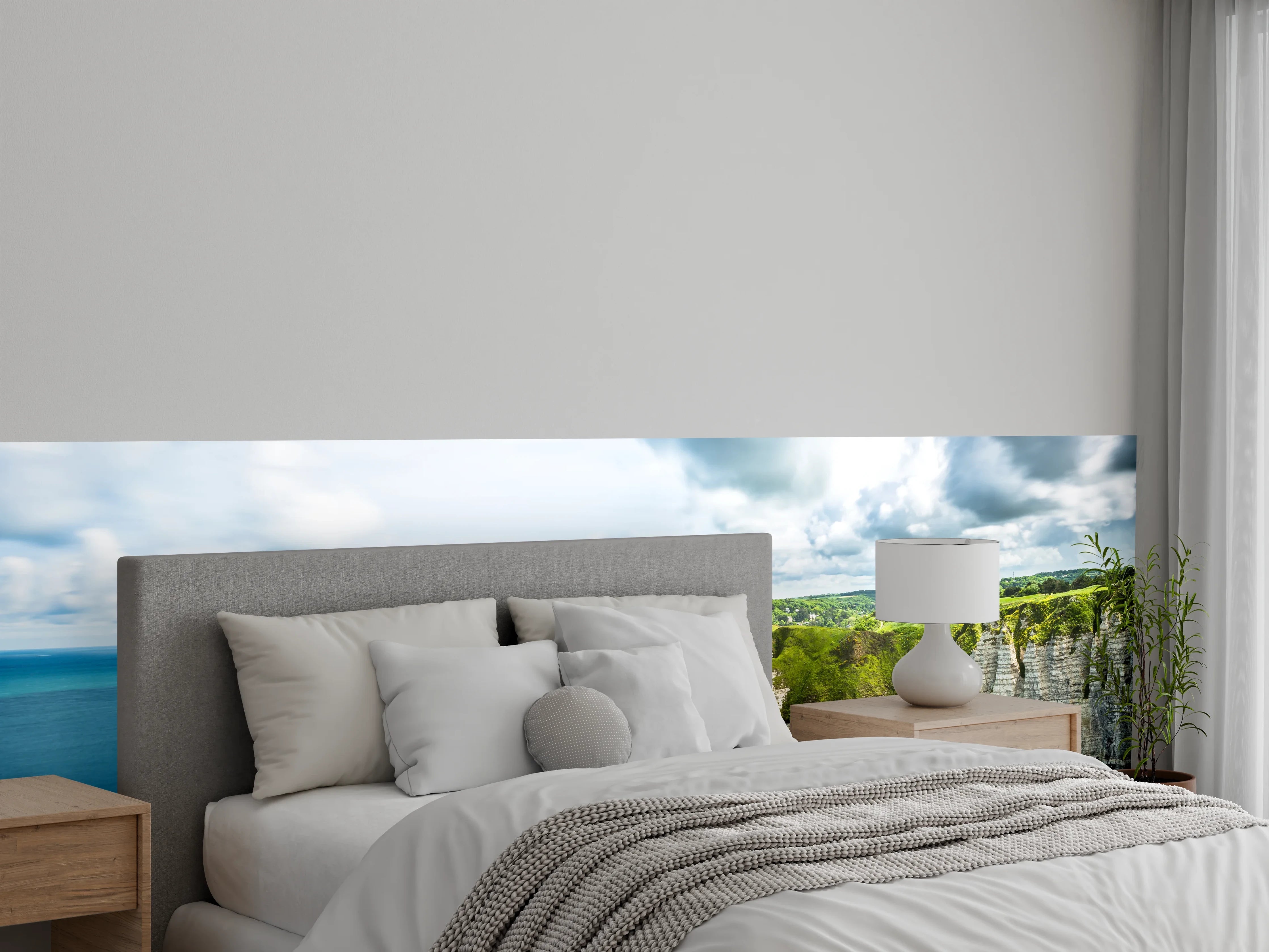 Wandverkleidung Schlafzimmer - Atemberaubende Steilküste mit Felsbogen