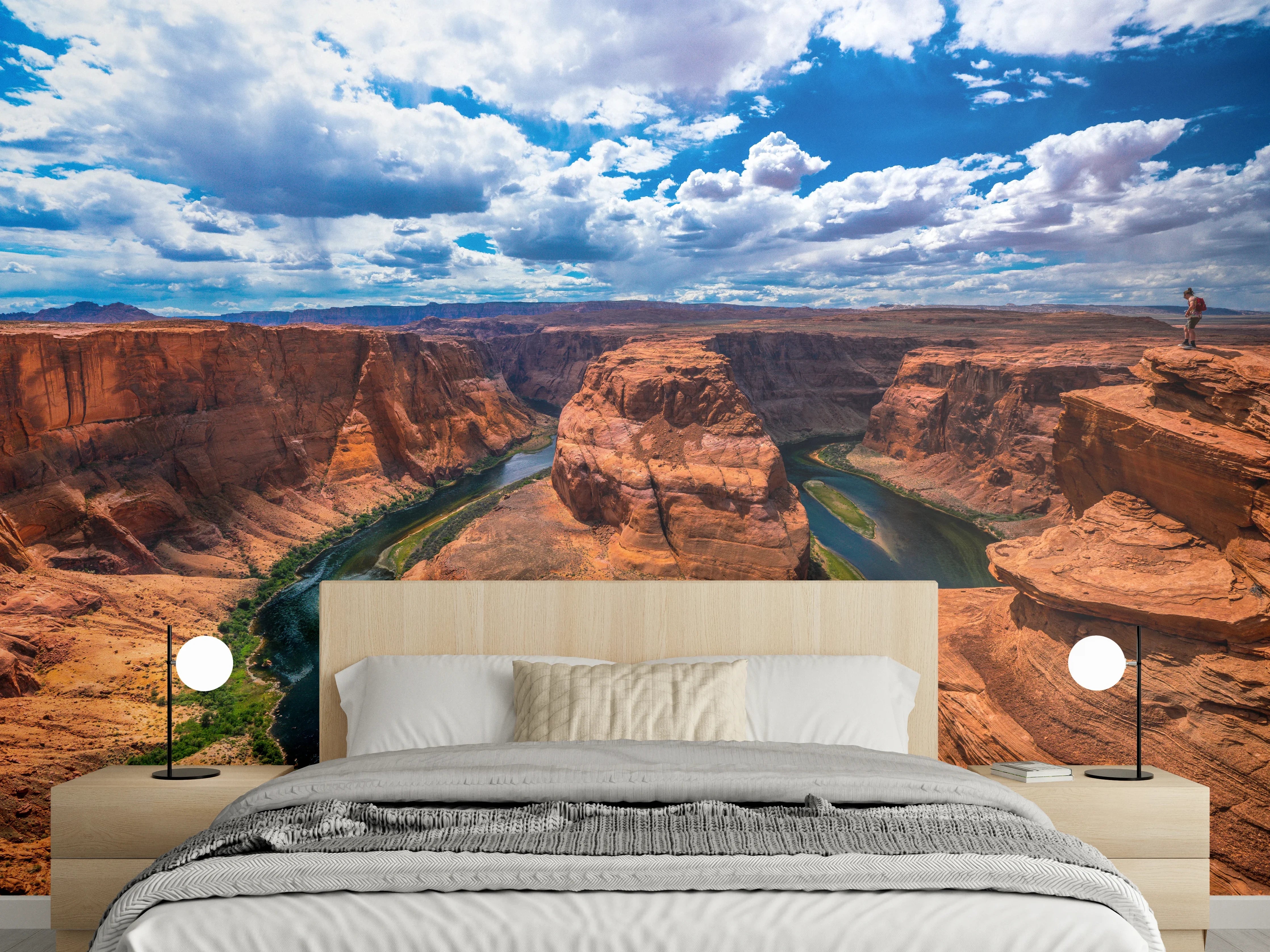 Wandverkleidung Schlafzimmer - Atemberaubende Wildwest-Schlucht Panorama
