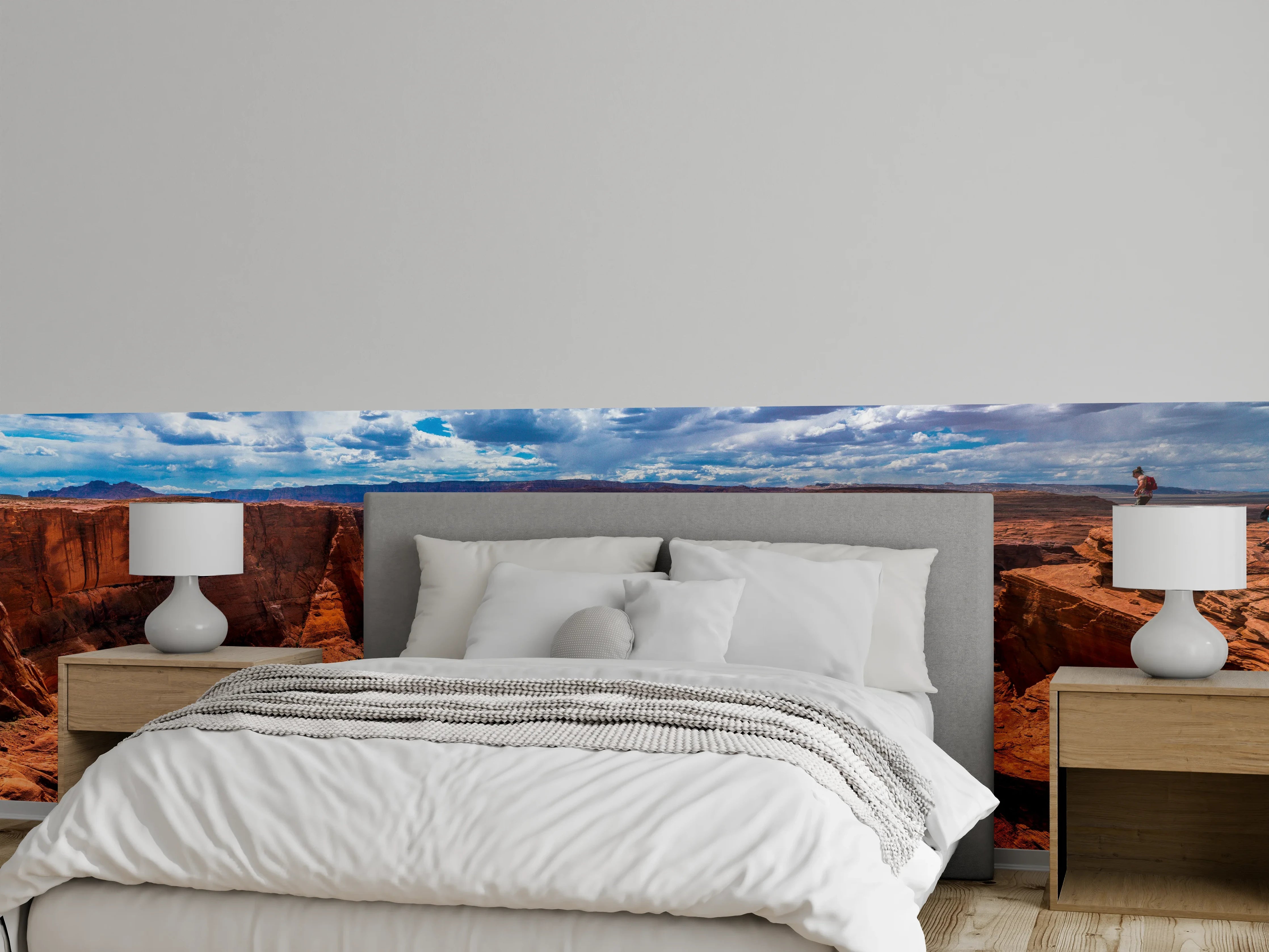 Wandverkleidung Schlafzimmer - Atemberaubende Wildwest-Schlucht Panorama