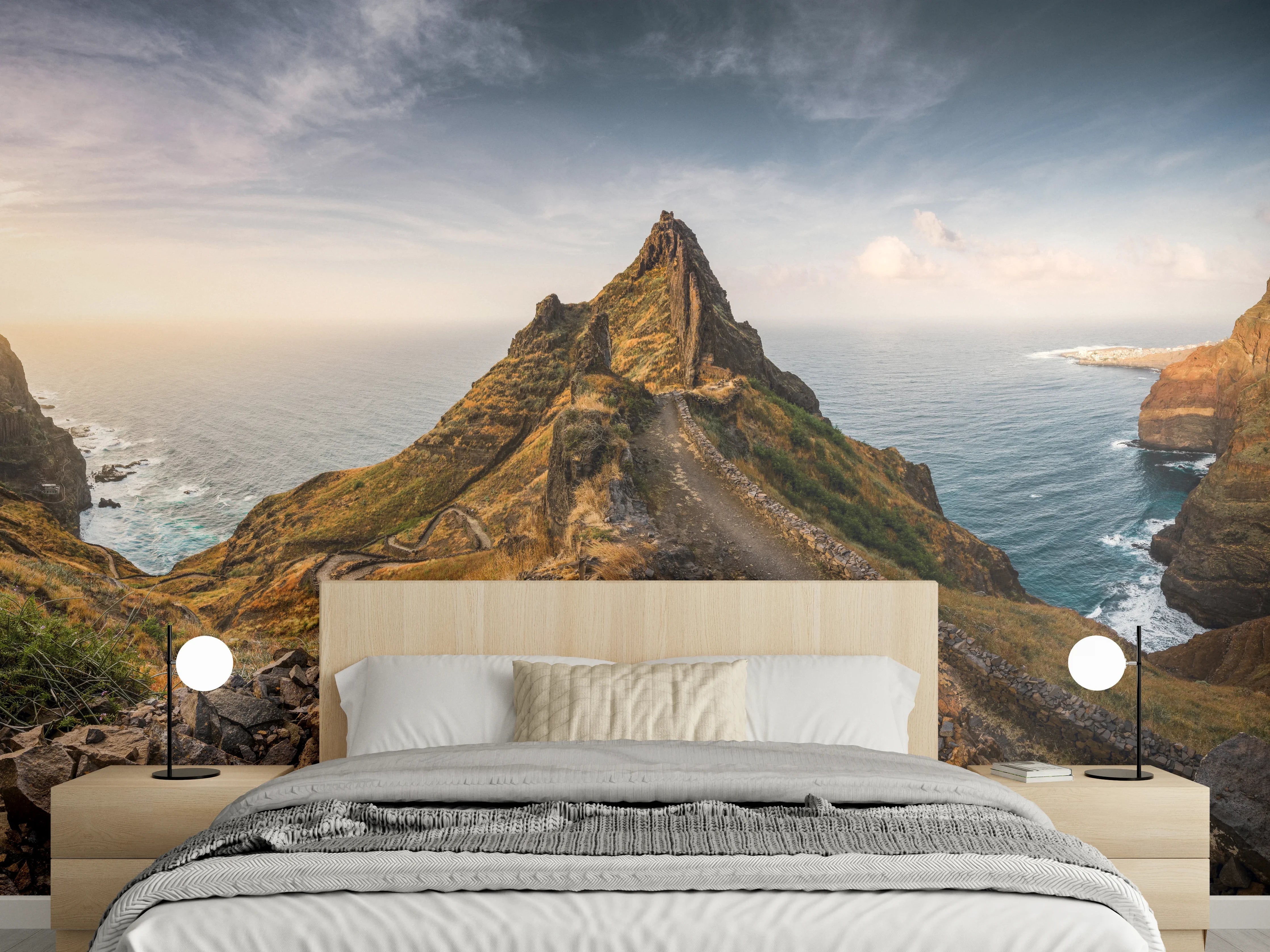 Wandverkleidung Schlafzimmer - Atemberaubender Küstenpfad Panorama