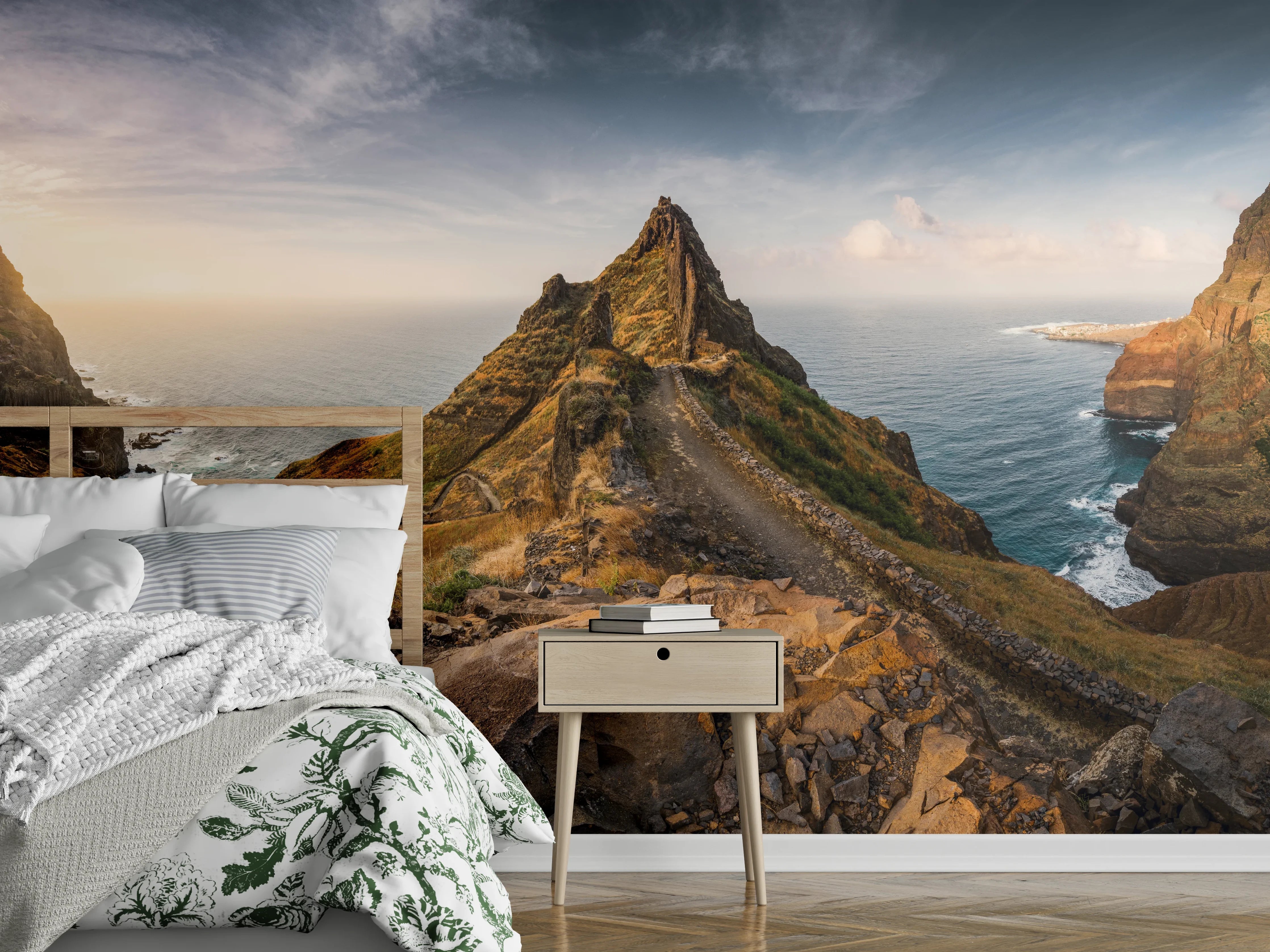 Wandverkleidung Schlafzimmer - Atemberaubender Küstenpfad Panorama