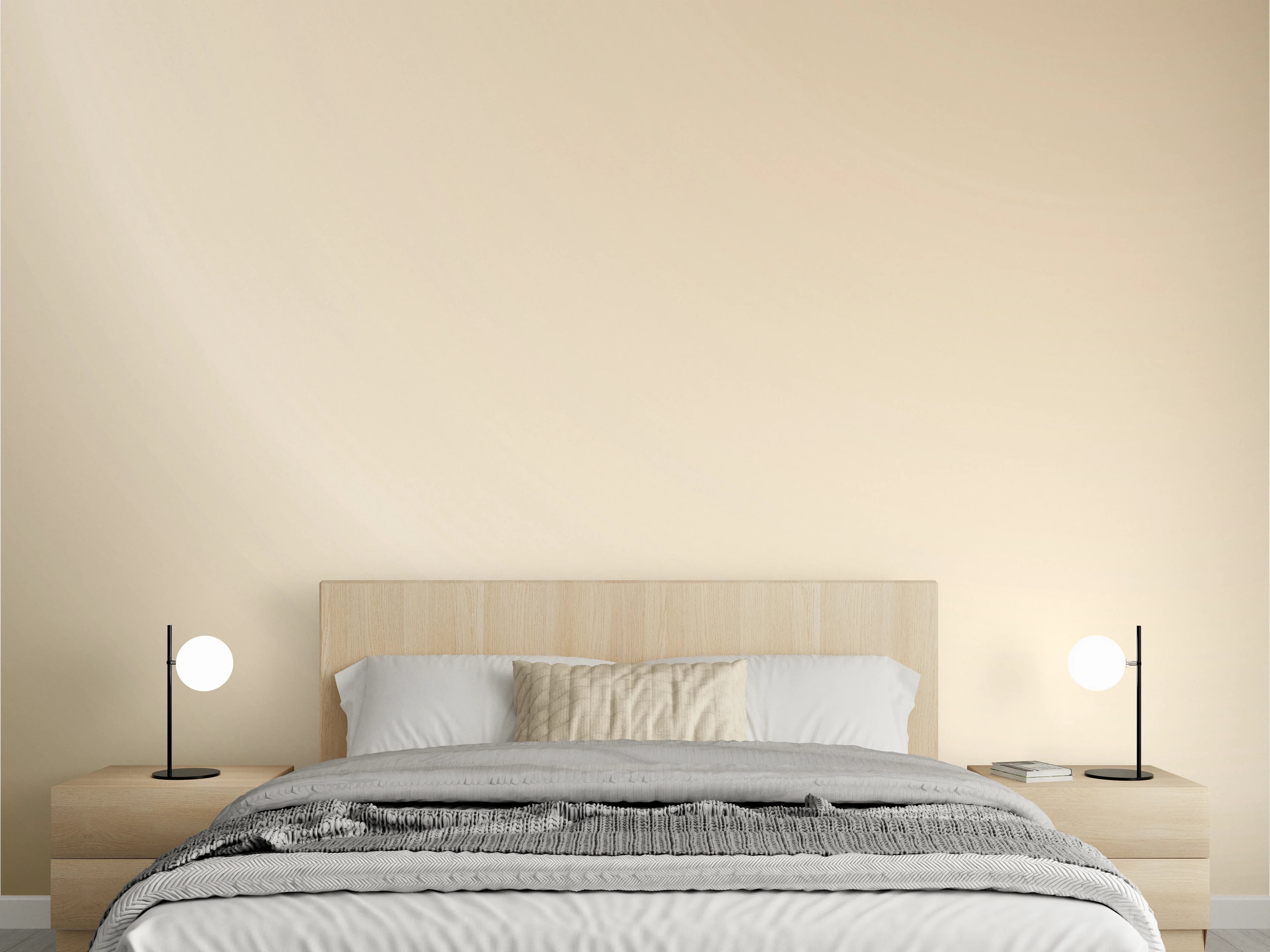 Wandverkleidung Schlafzimmer - Beige Verlauf Design modern