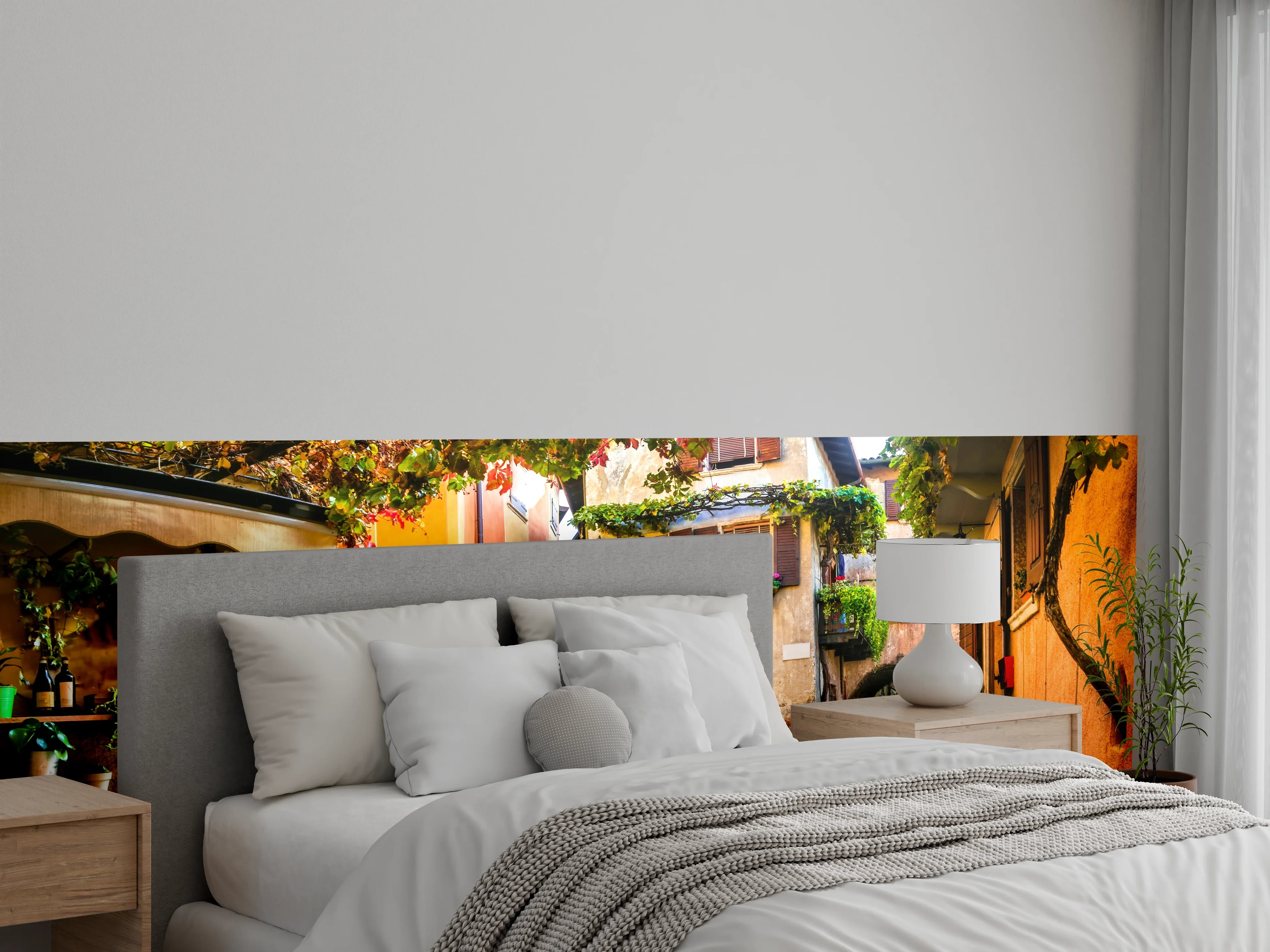 Wandverkleidung Schlafzimmer - Bezaubernde alte Gasse in Malcesine