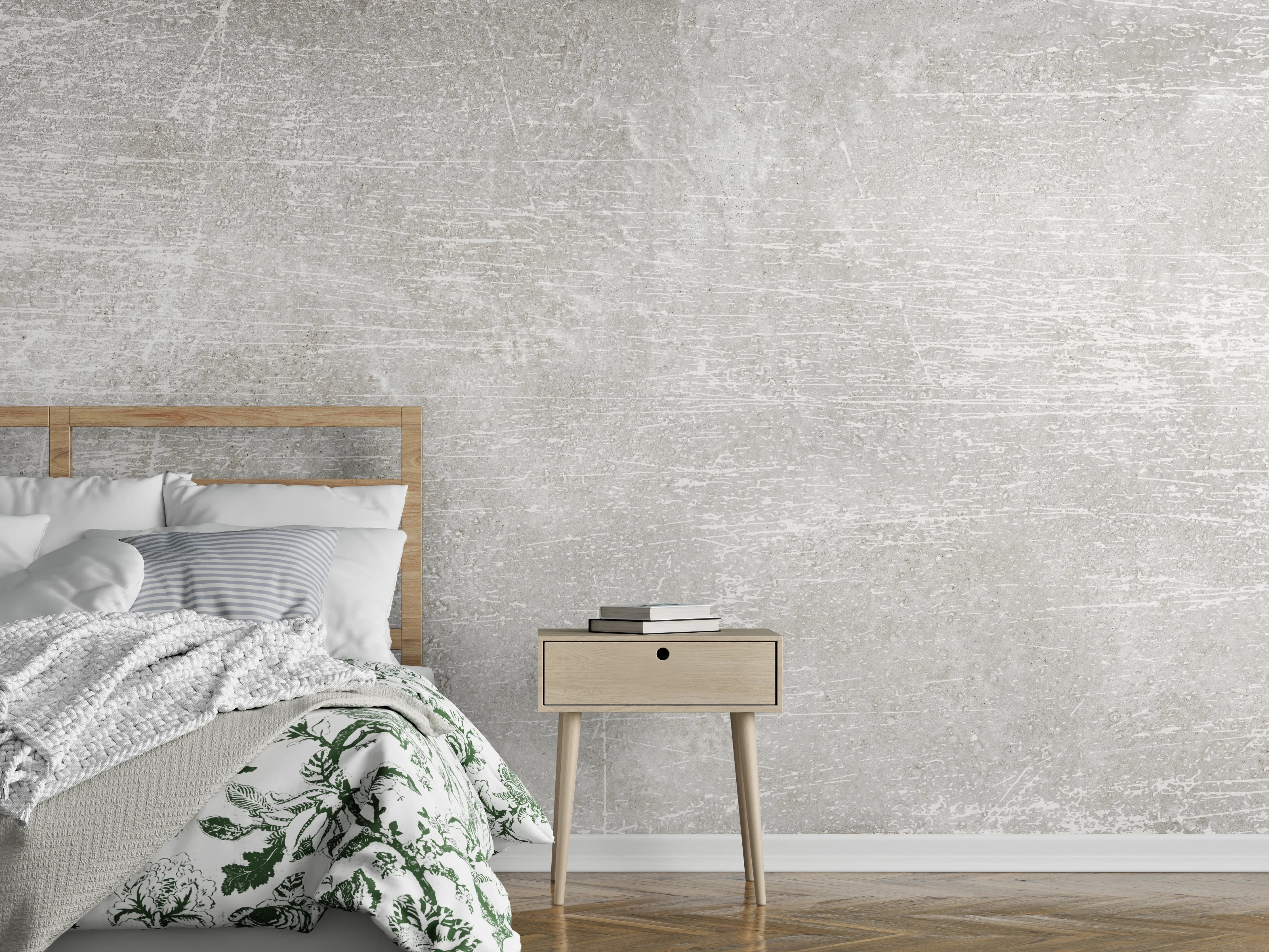 Wandverkleidung Schlafzimmer - Blanker Zement Hintergrund