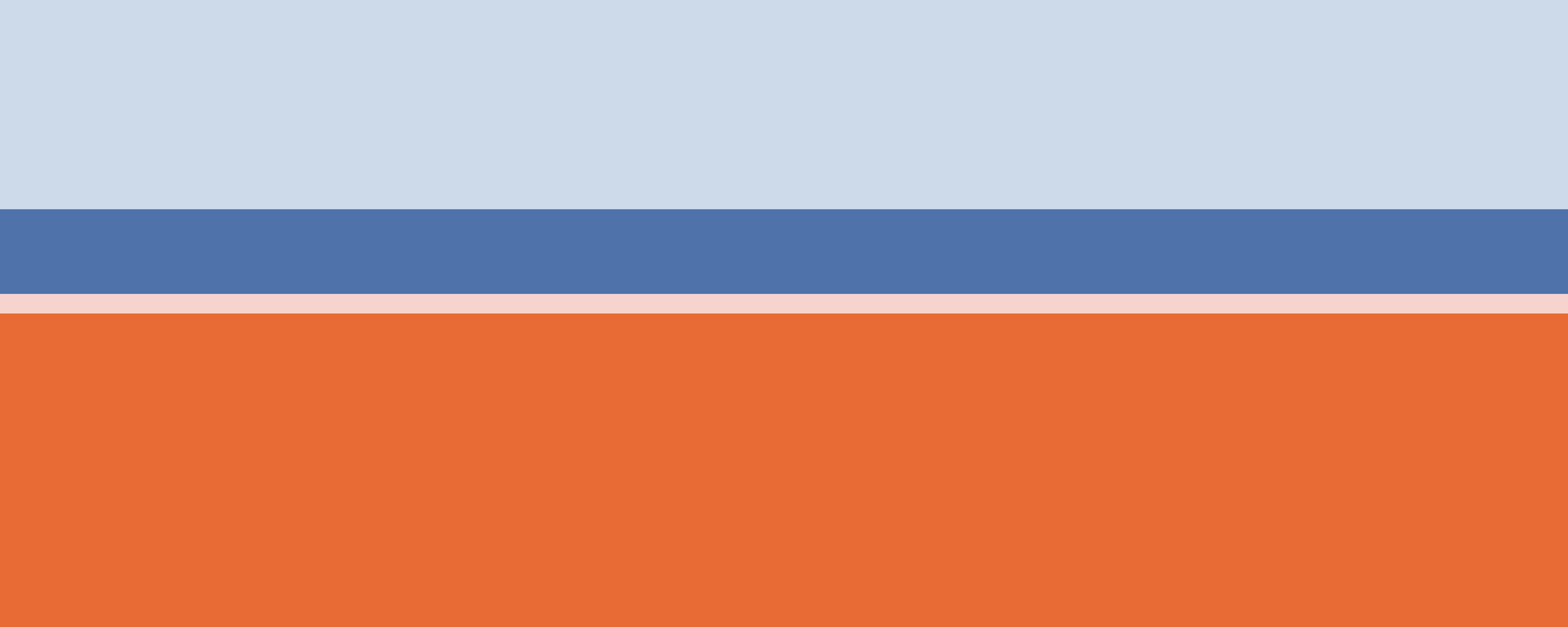 Wandverkleidung Schlafzimmer-Blaue und orangefarbene Streifen