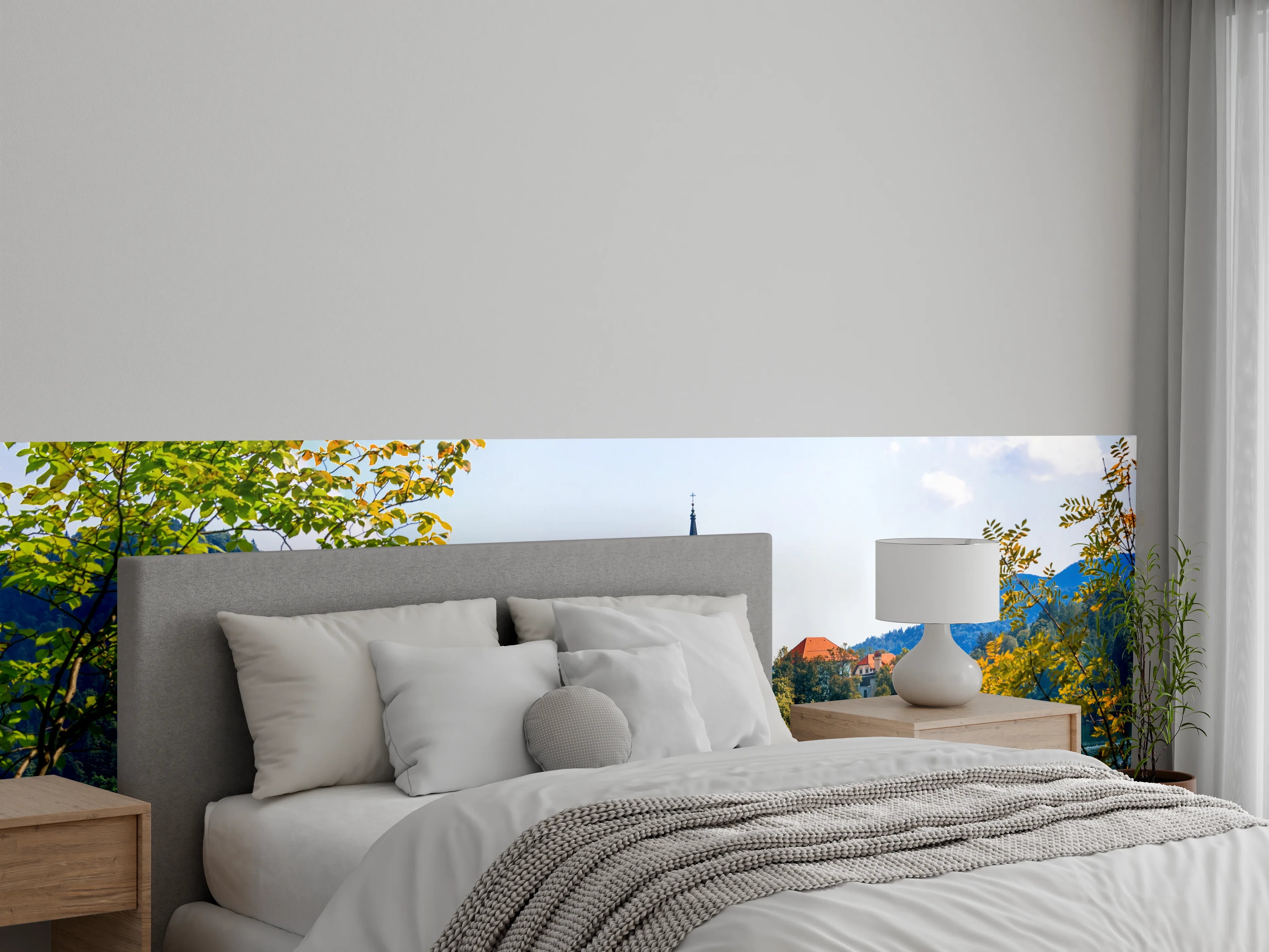 Wandverkleidung Schlafzimmer - Bleder See in Slowenien 2