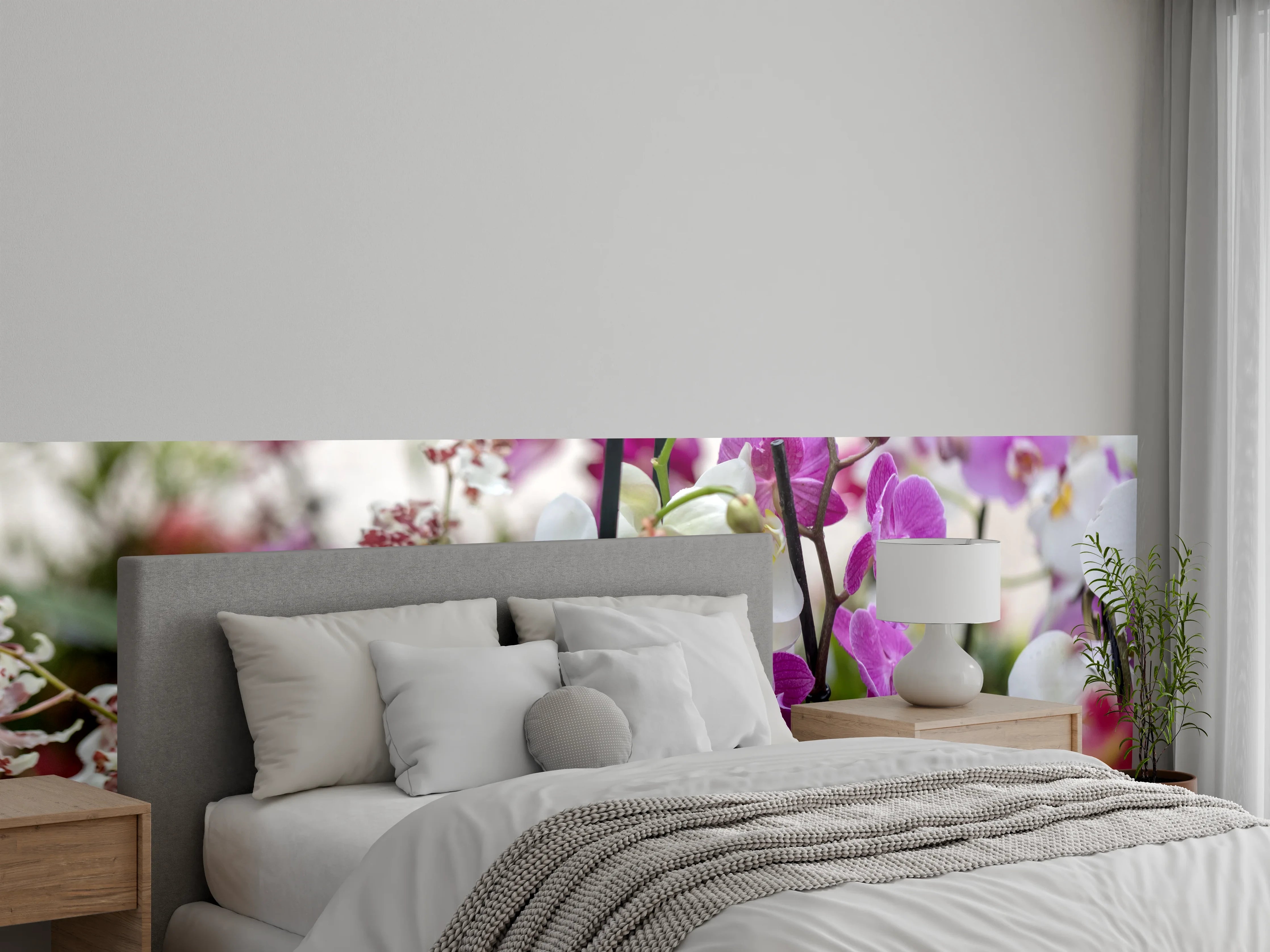 Wandverkleidung Schlafzimmer - Blühende Orchideen – Farbenpracht für Dein Zuhause