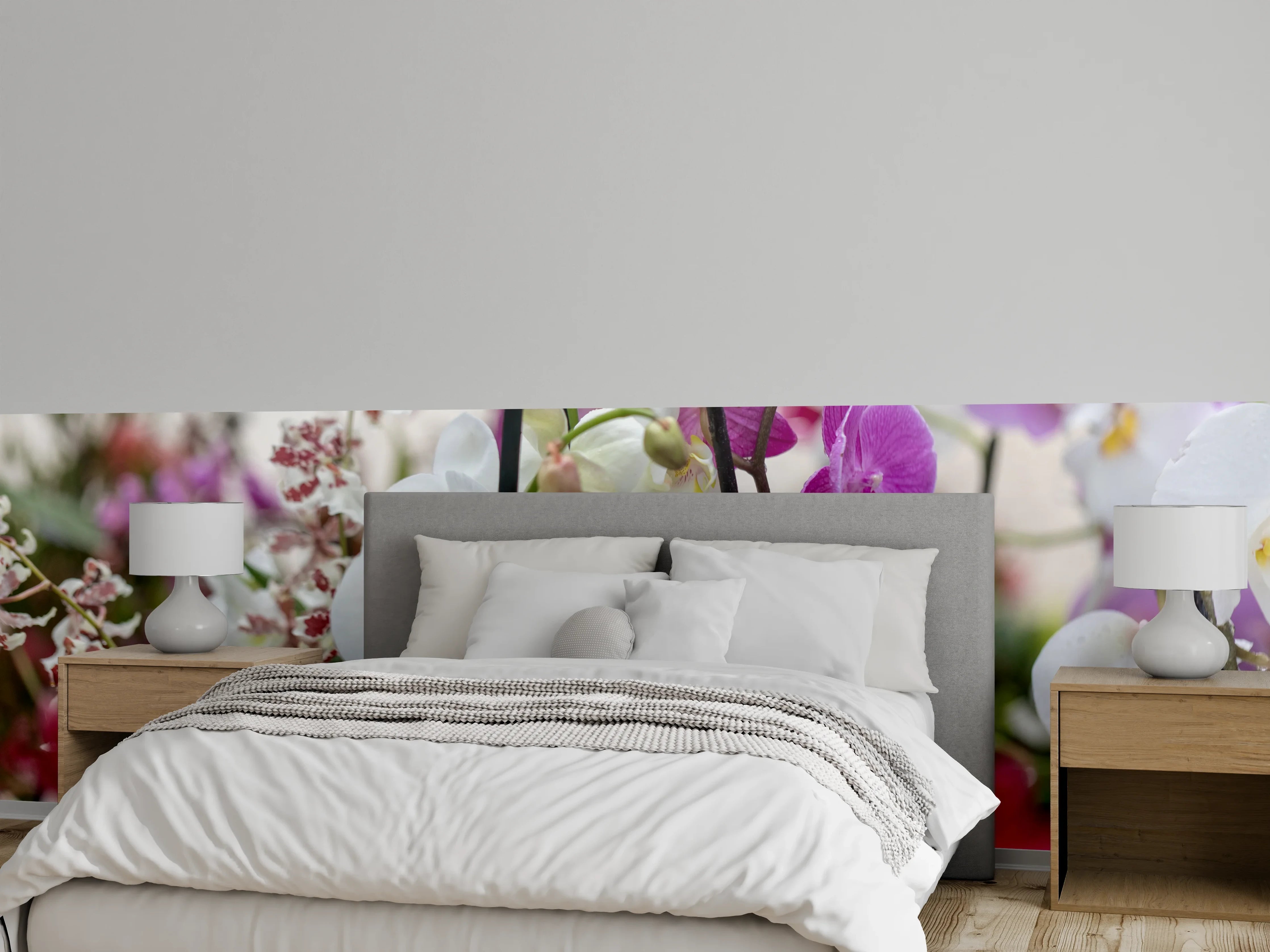 Wandverkleidung Schlafzimmer - Blühende Orchideen – Farbenpracht für Dein Zuhause