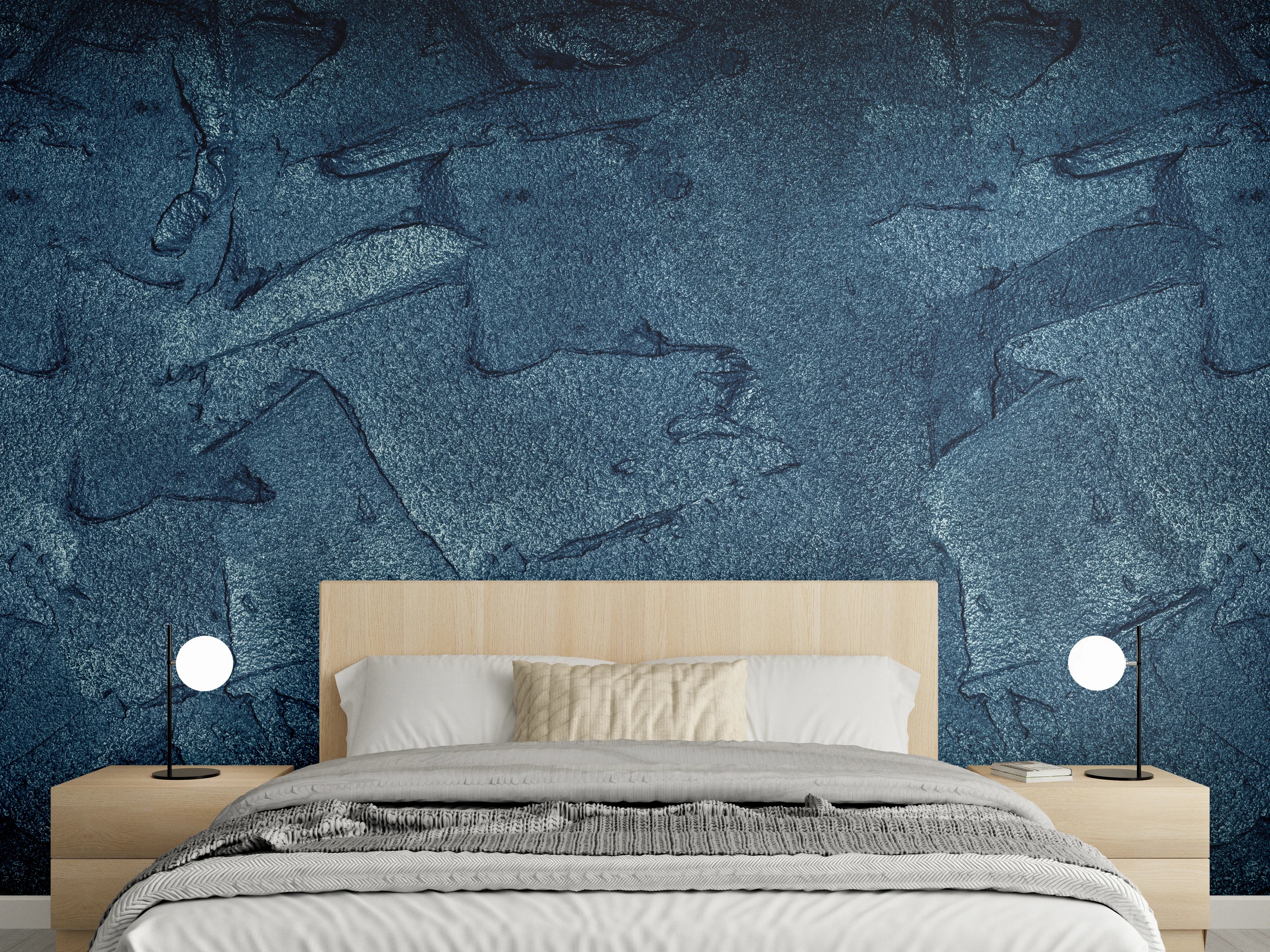 Wandverkleidung Schlafzimmer - Boston Skyline bei Nacht