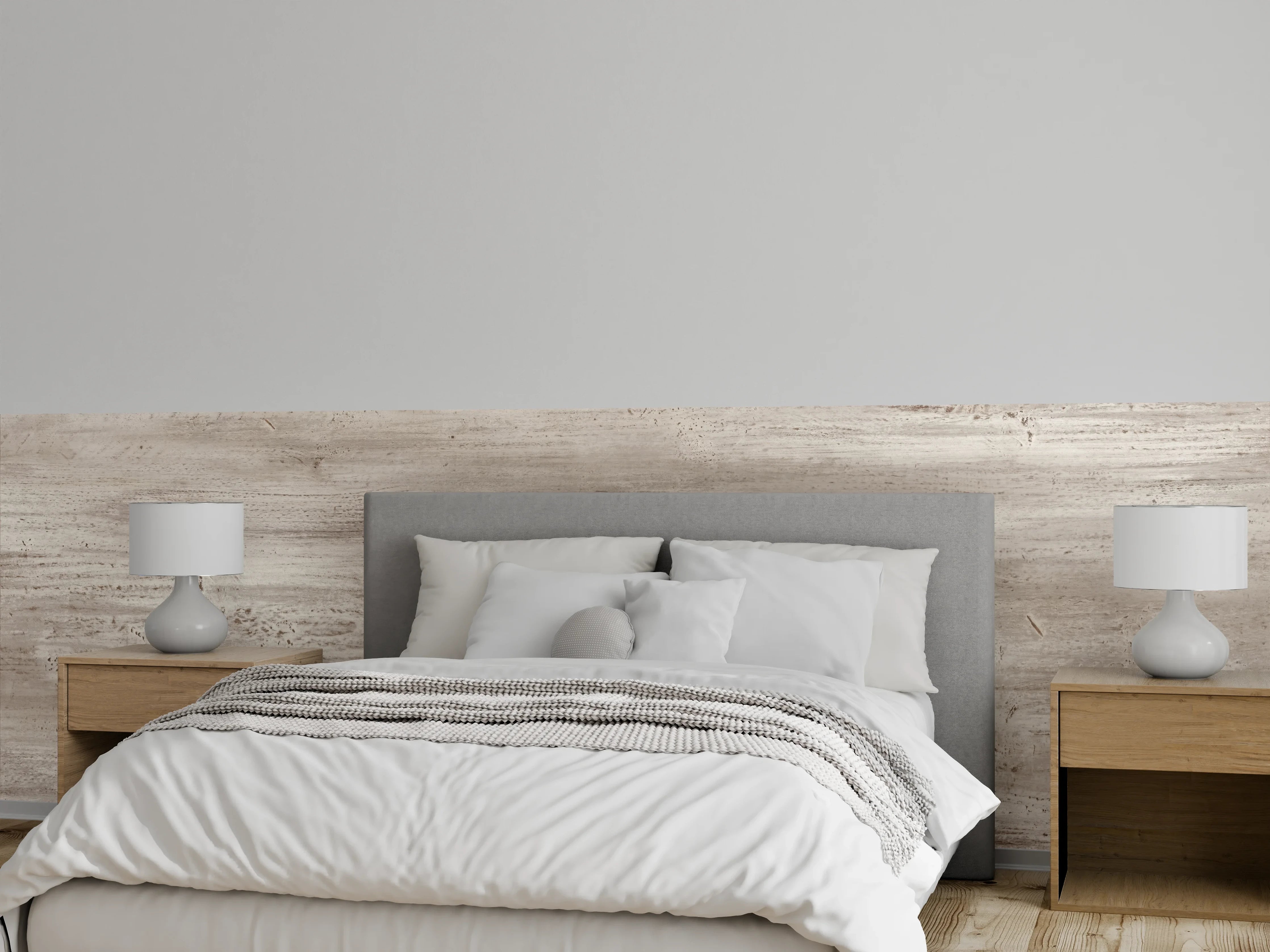 Wandverkleidung Schlafzimmer - Bräunliche alte Holztextur