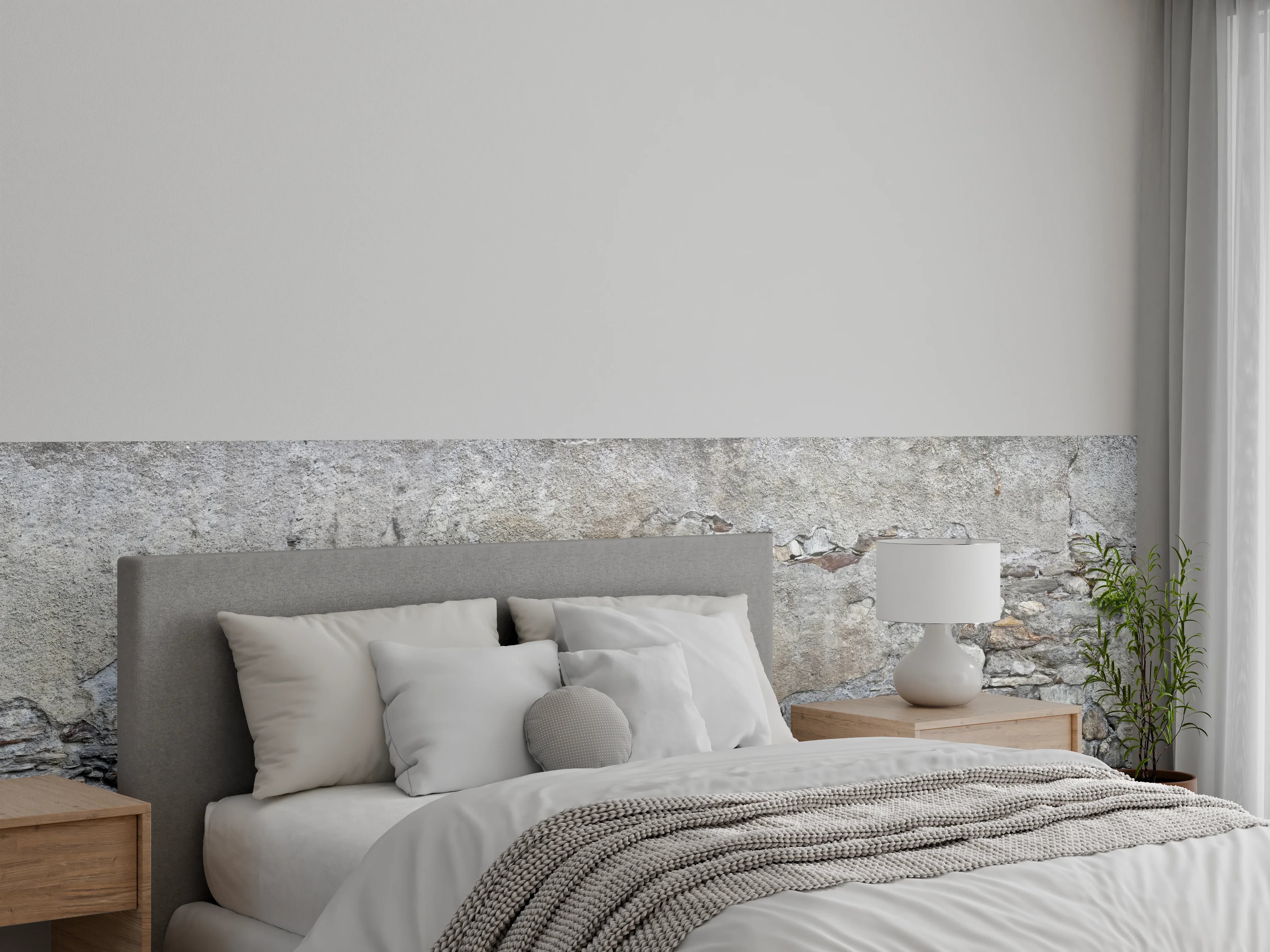 Wandverkleidung Schlafzimmer - Bröckelnde Hausmauer in Südtirol
