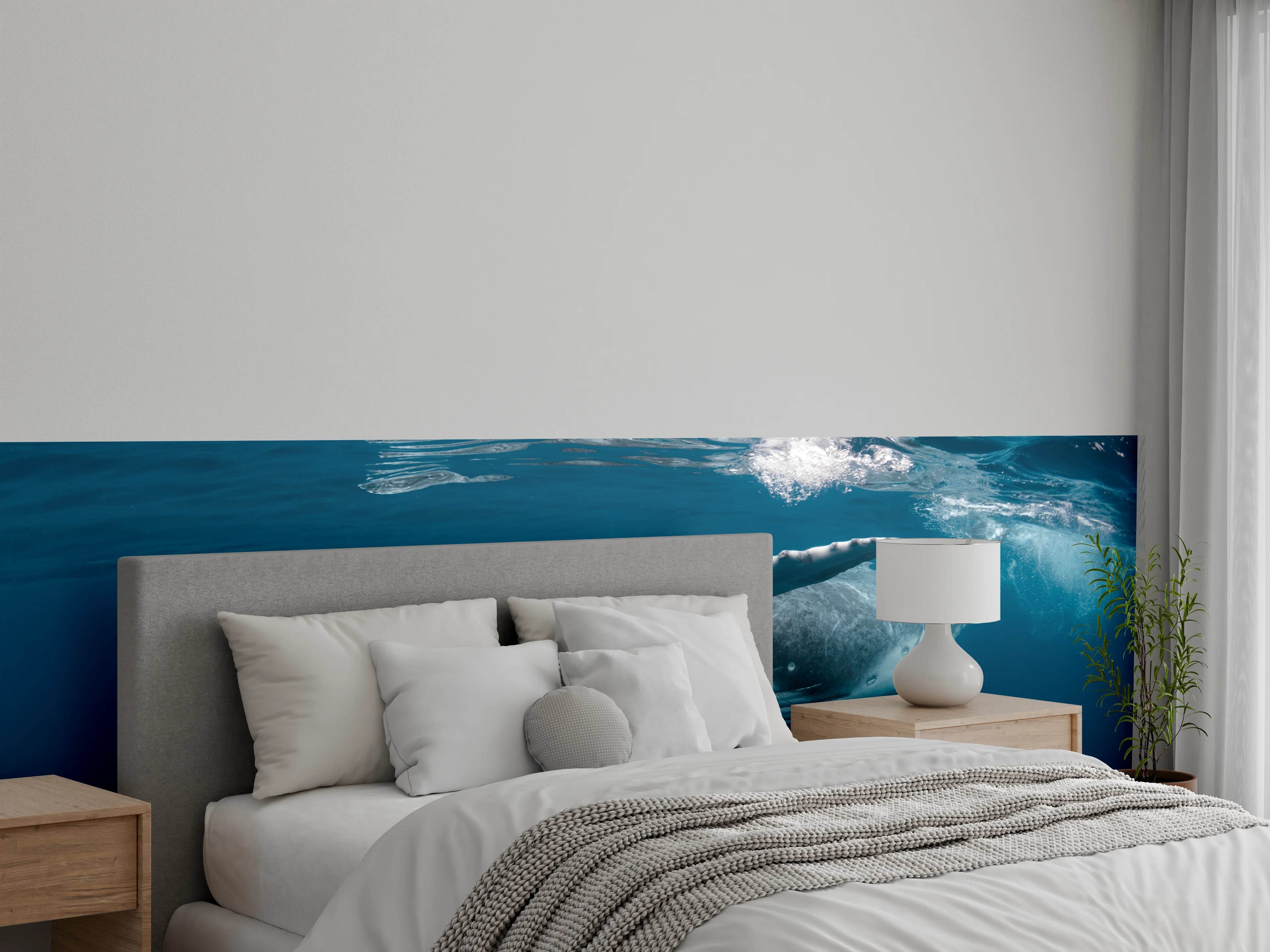 Wandverkleidung Schlafzimmer - Buckelbaby - nähe Wasseroberfläche