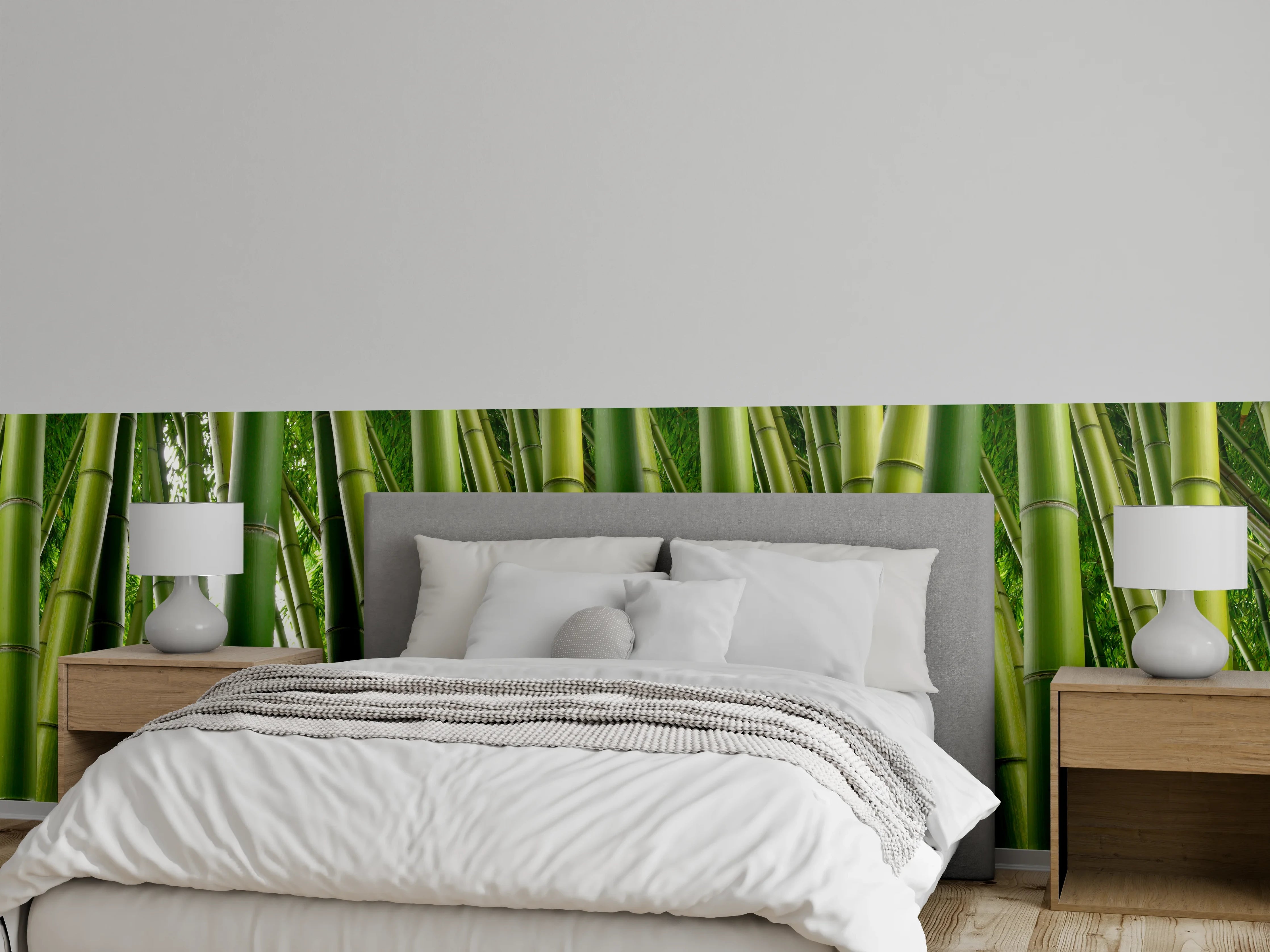 Wandverkleidung Schlafzimmer - Dichter Bambus-Dschungel