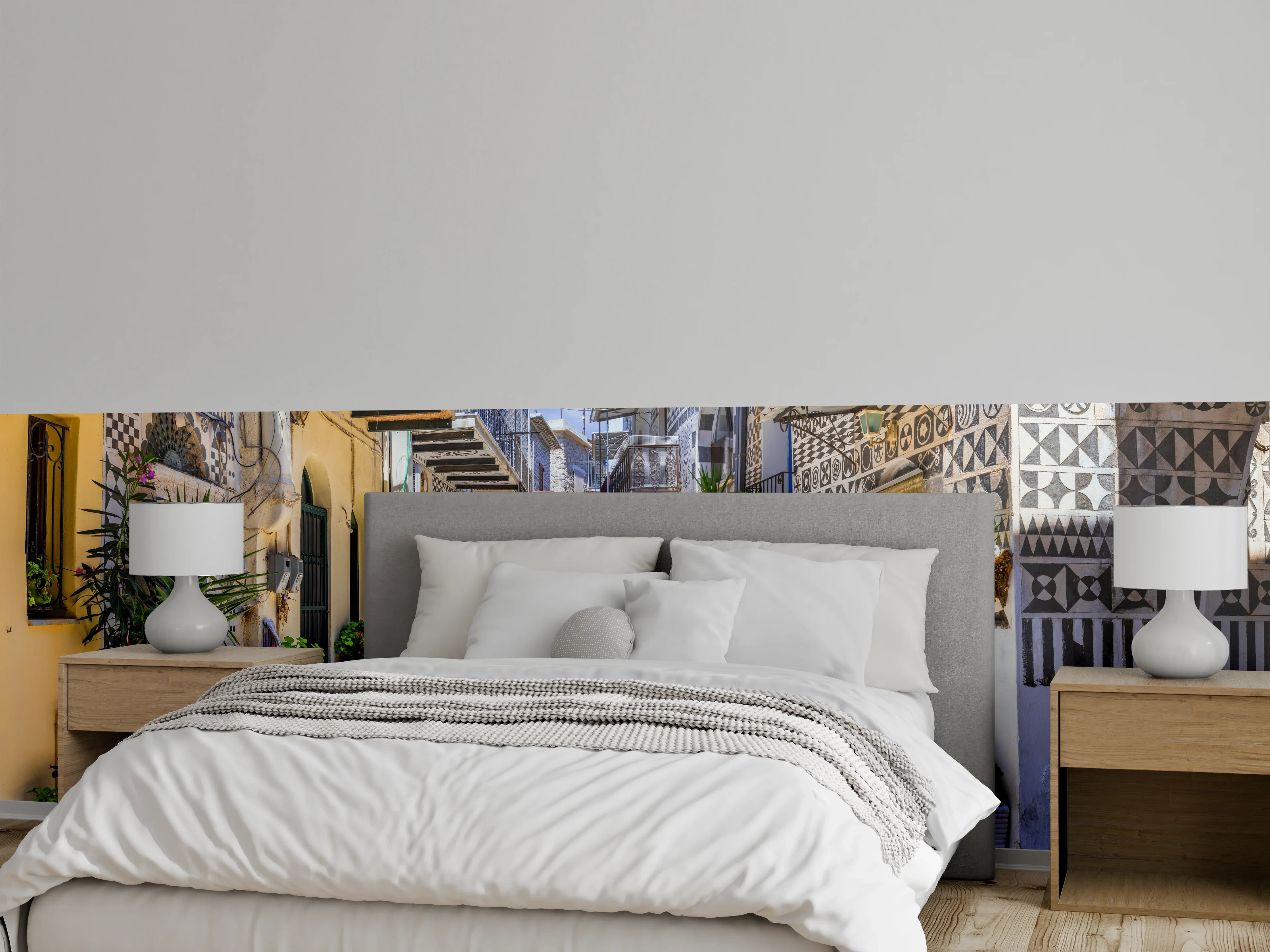 Wandverkleidung Schlafzimmer - Dorf Pyrgi in Griechenland