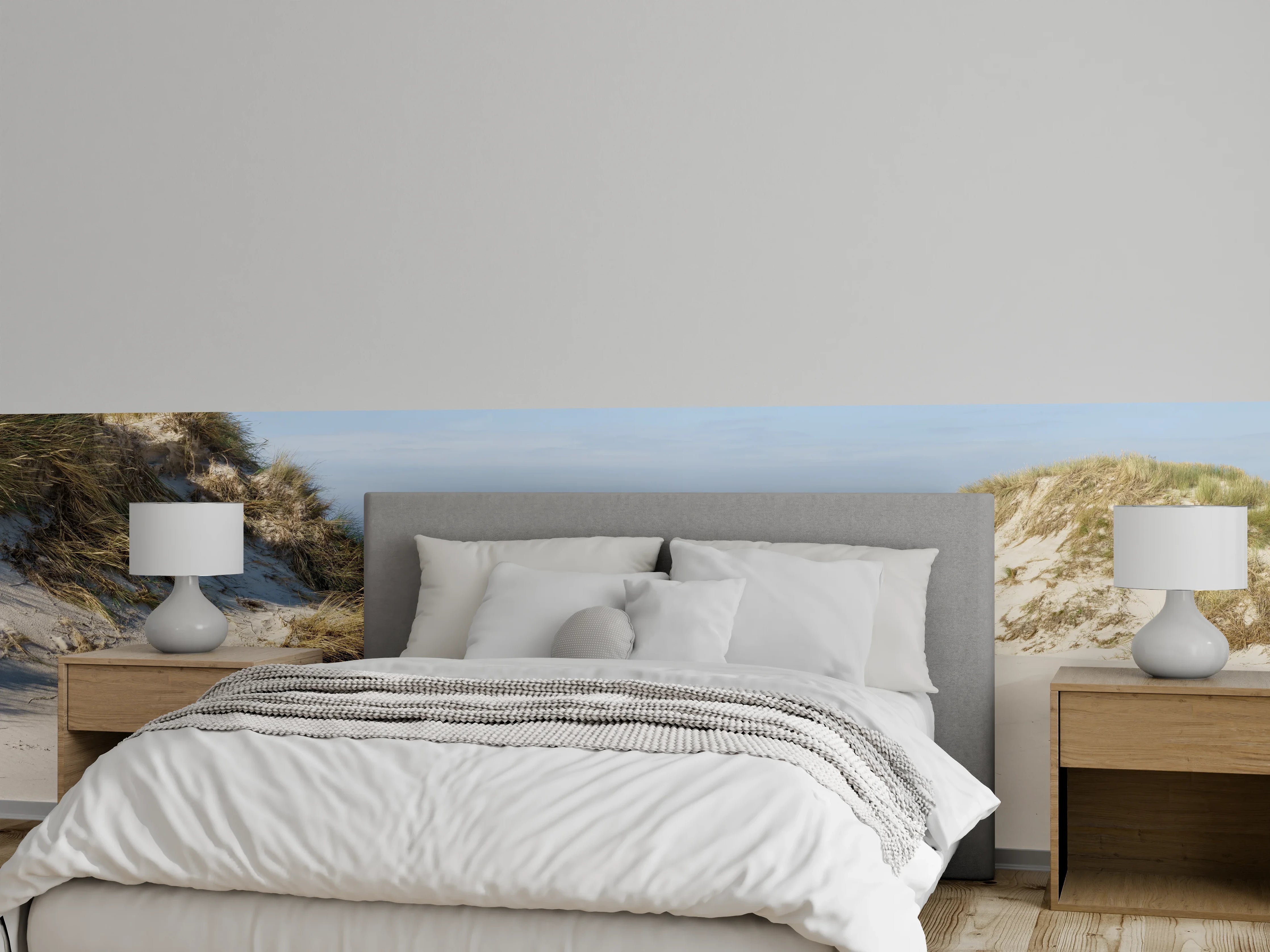 Wandverkleidung Schlafzimmer - Dünenlandschaft Meer Küste Natur