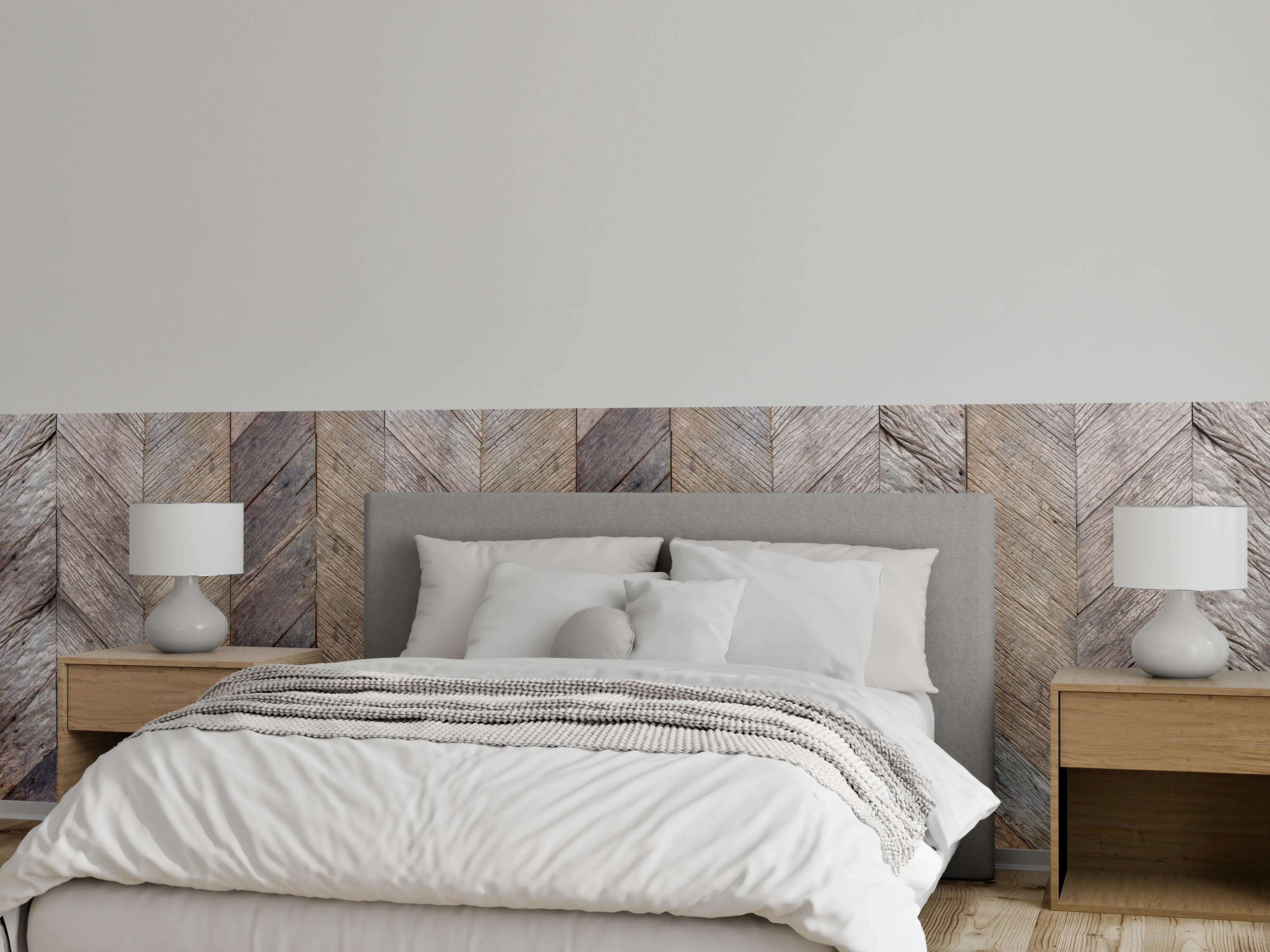 Wandverkleidung Schlafzimmer - Dunkelbraun rustikalen harten Holzoberfläche