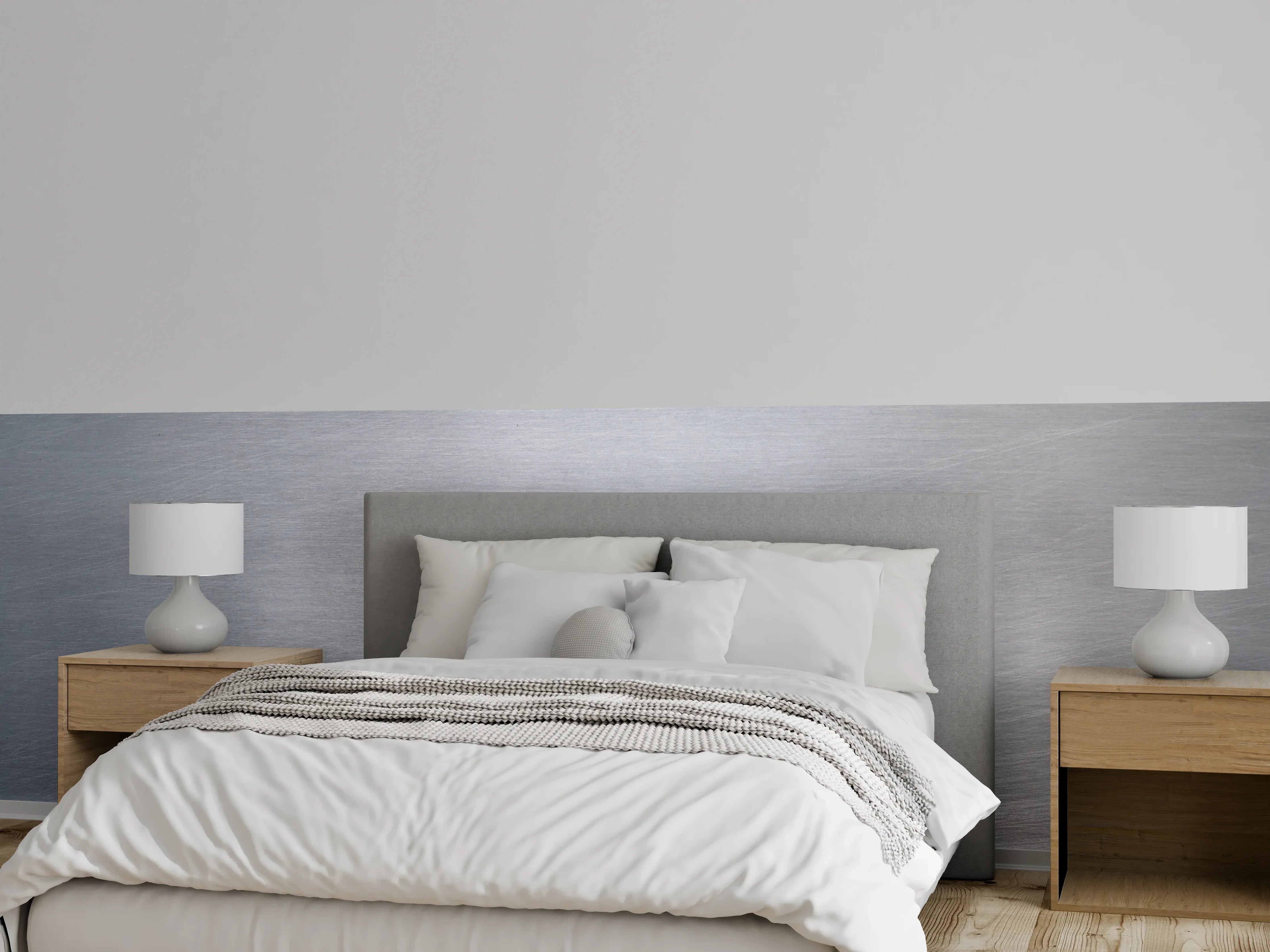 Wandverkleidung Schlafzimmer - Edle Metall-Optik für Wände